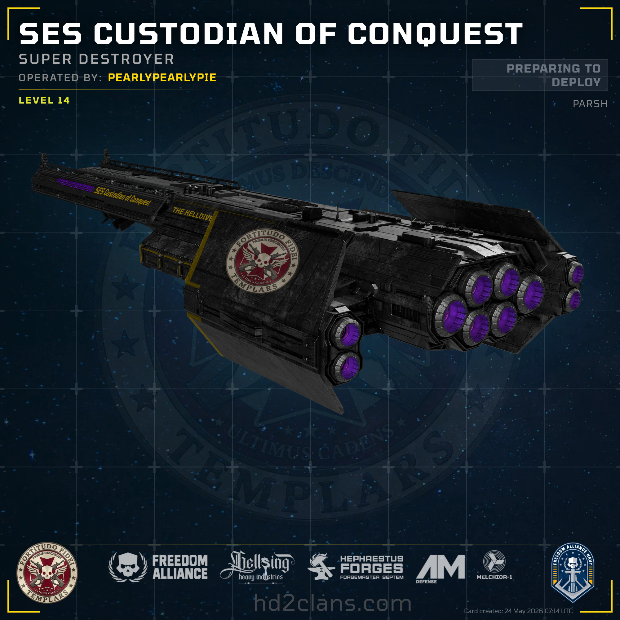 SES Custodian of Conquest