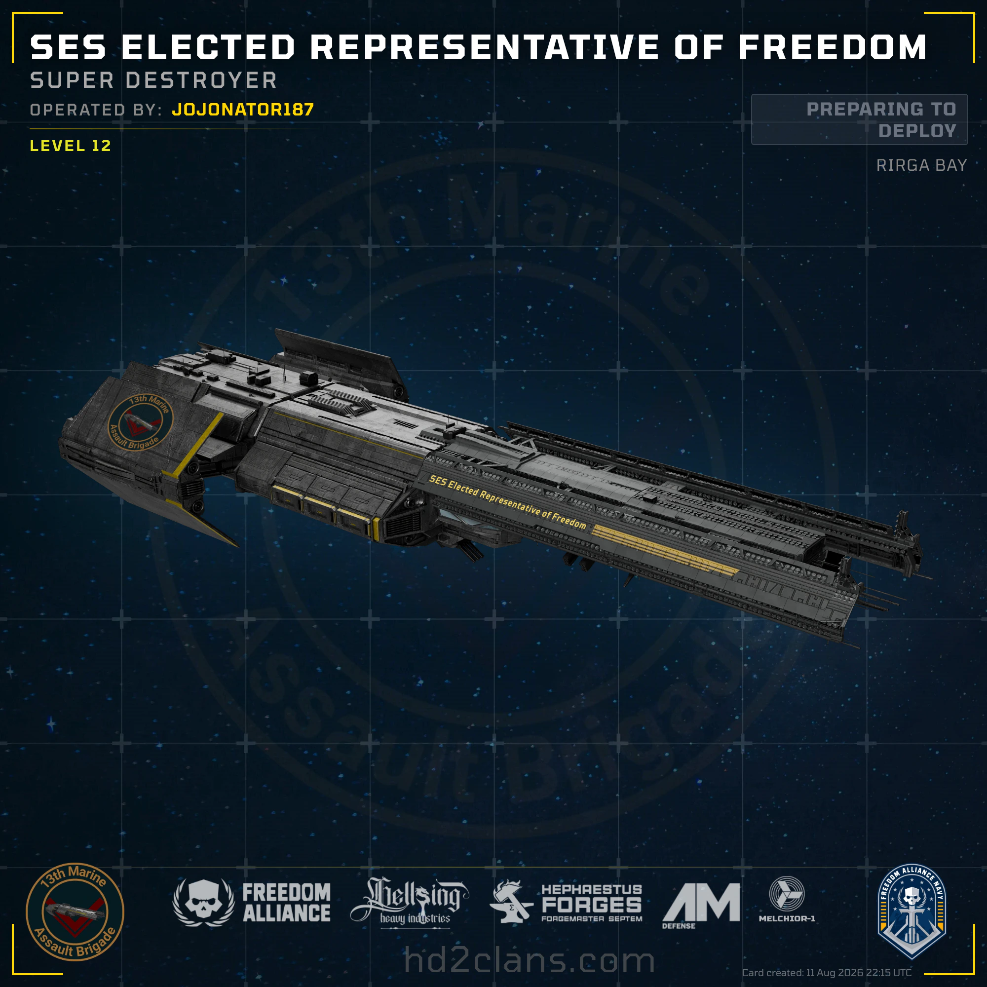 SES Elected Representative of Freedom