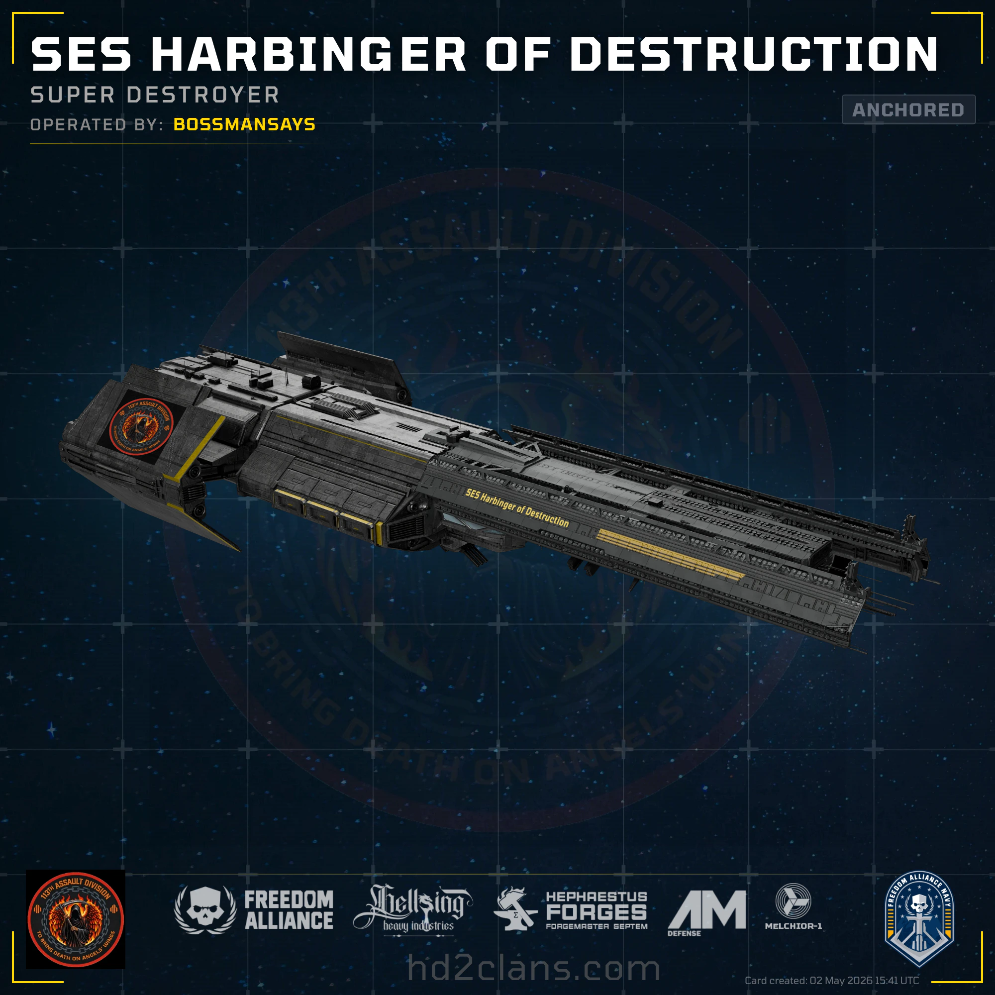 SES Harbinger of Destruction