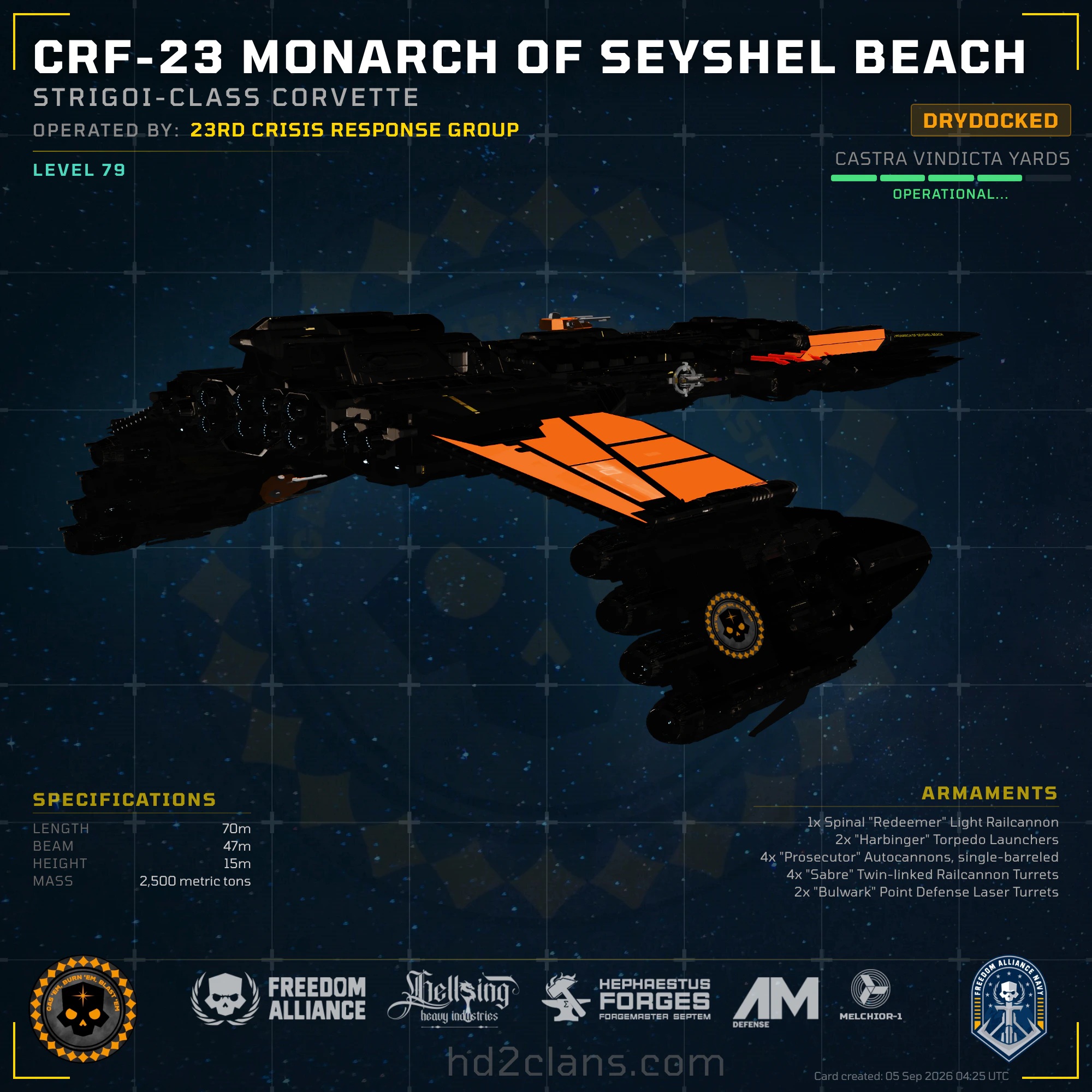 CRF-23 Monarch of Seyshel Beach