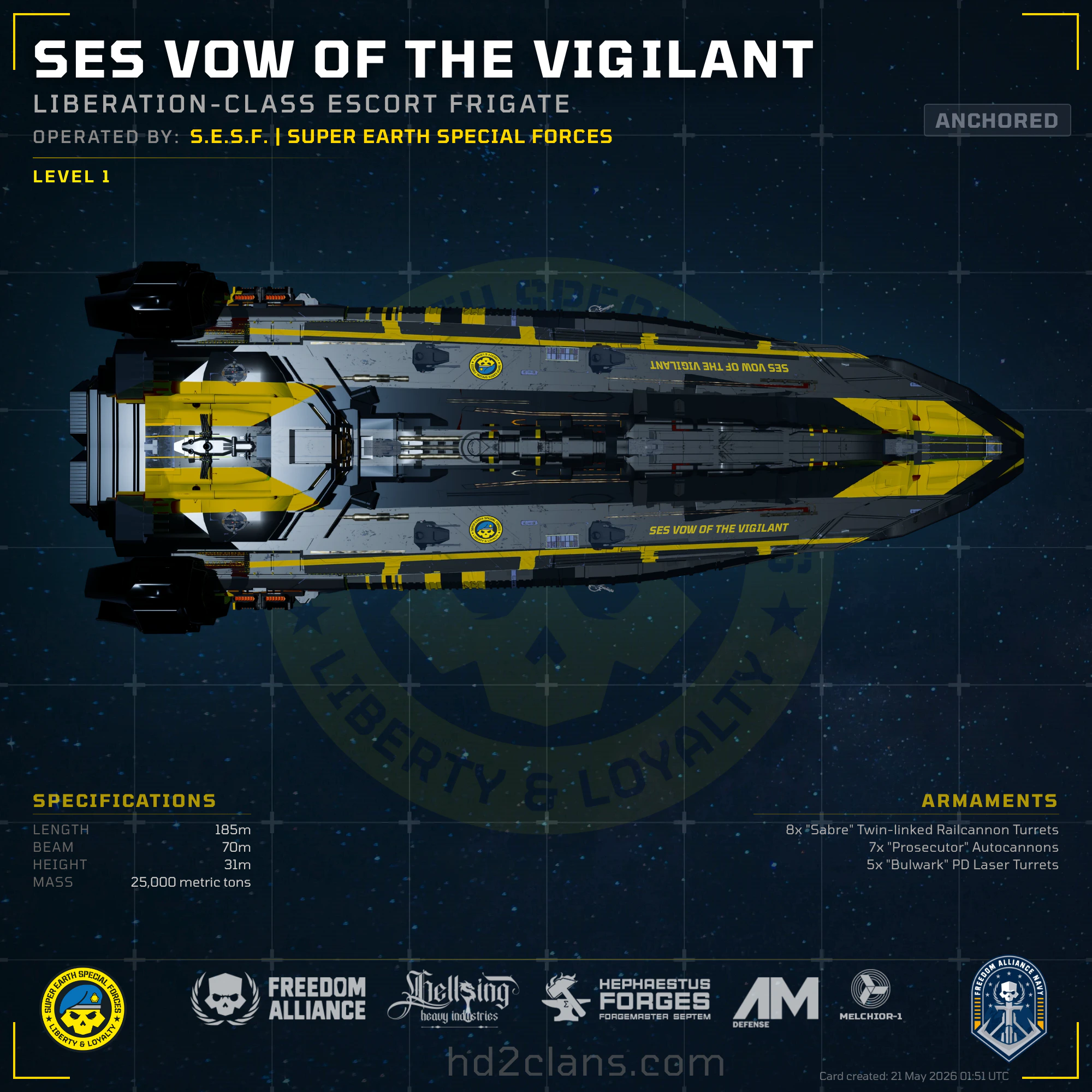 SES Vow of the Vigilant