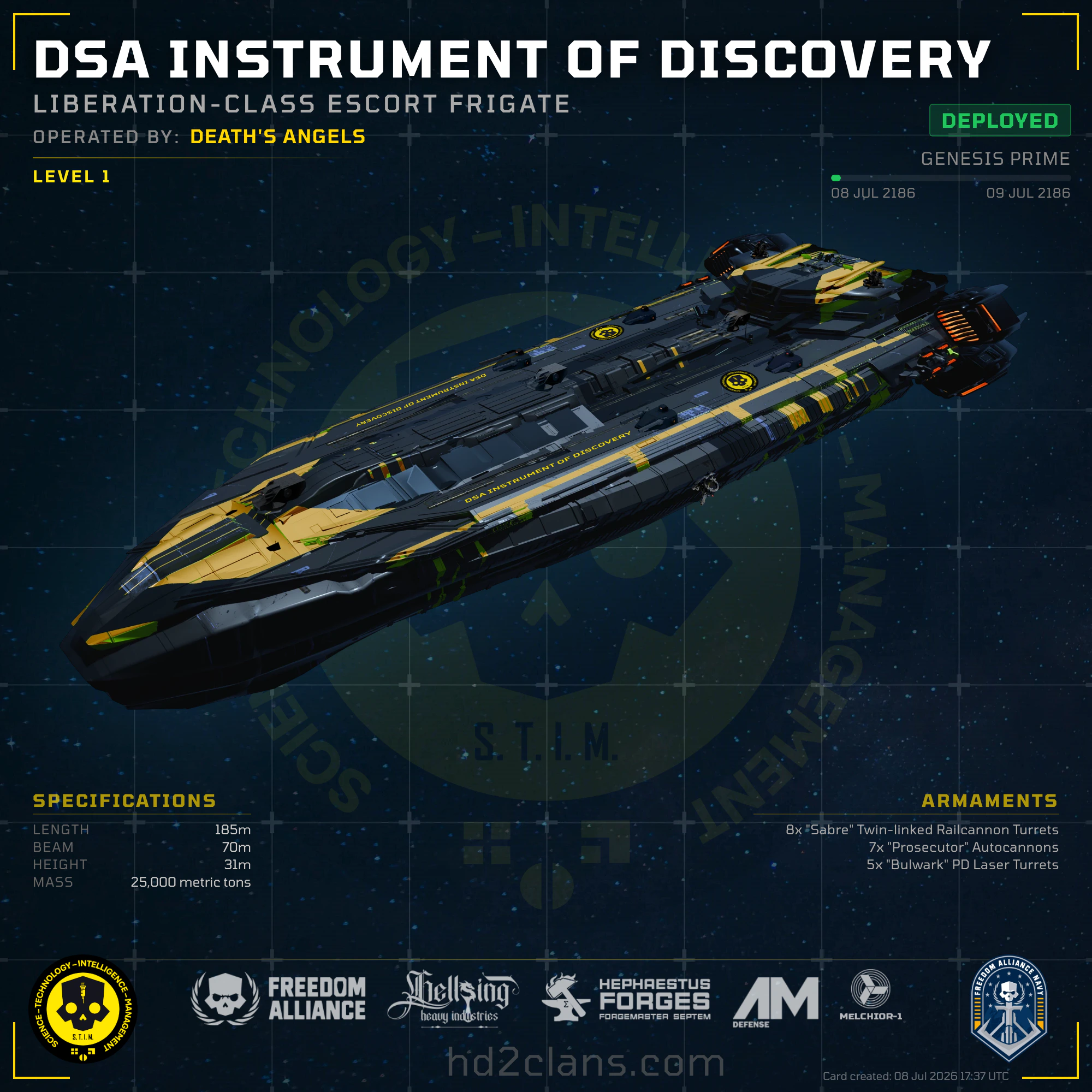 DSA Instrument of Discovery