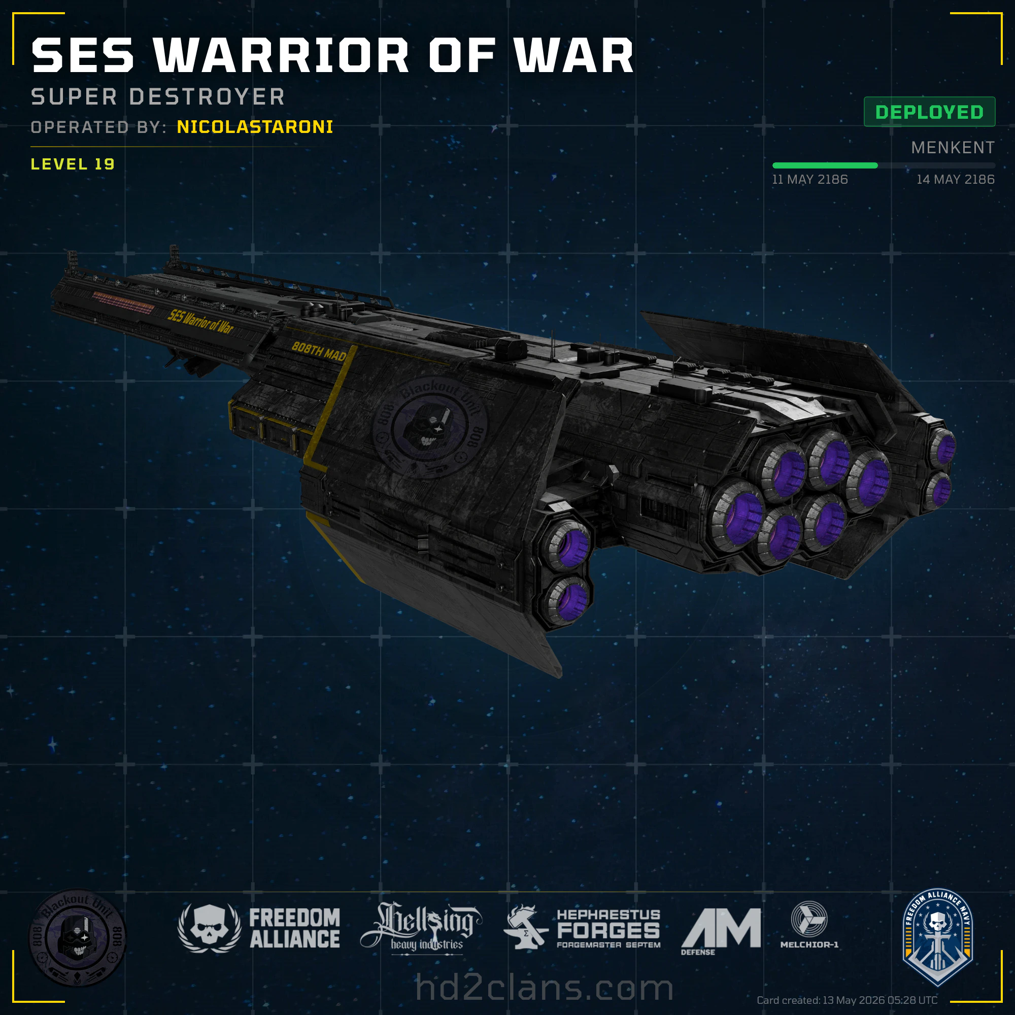 SES Warrior of War