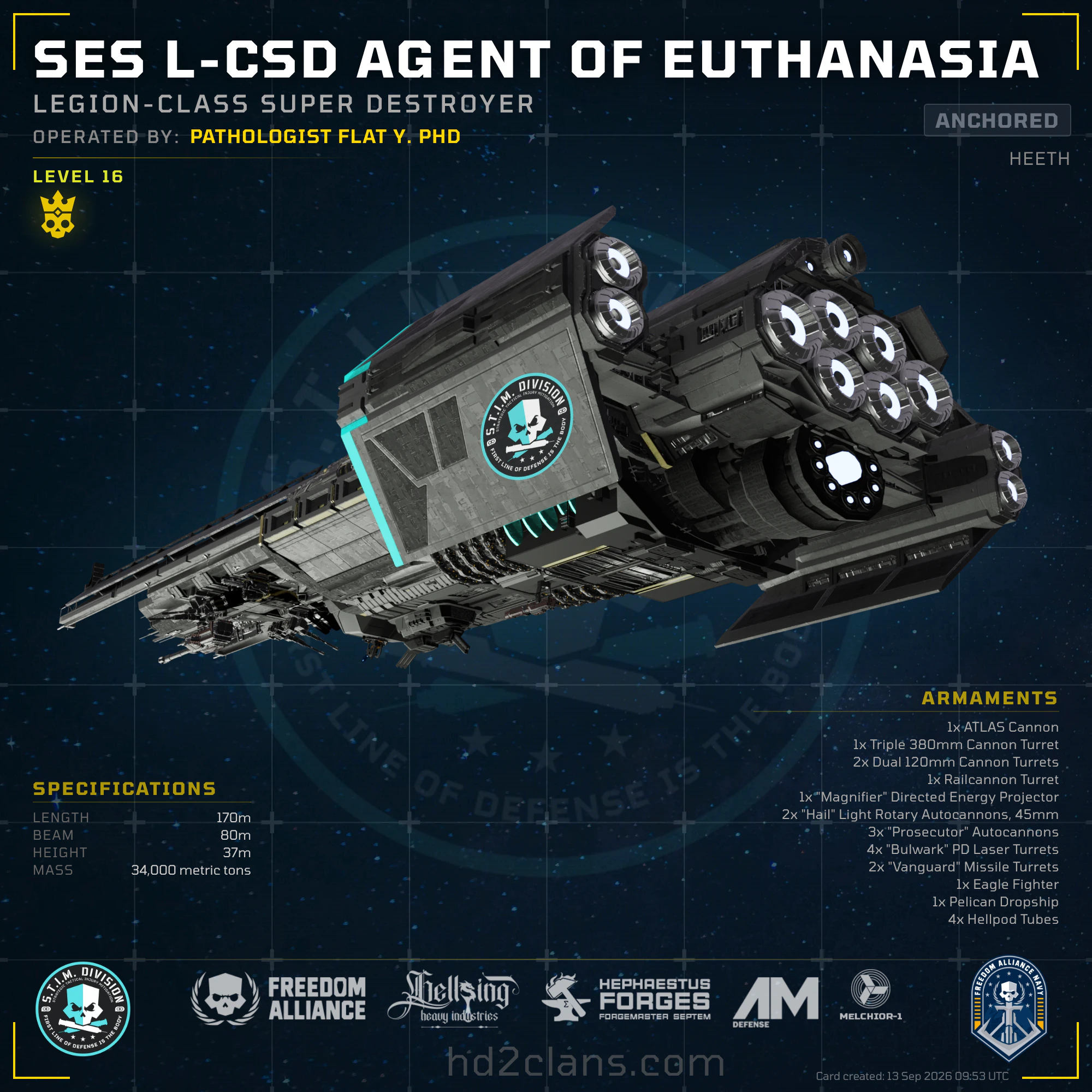 SES L-CSD Agent of Euthanasia