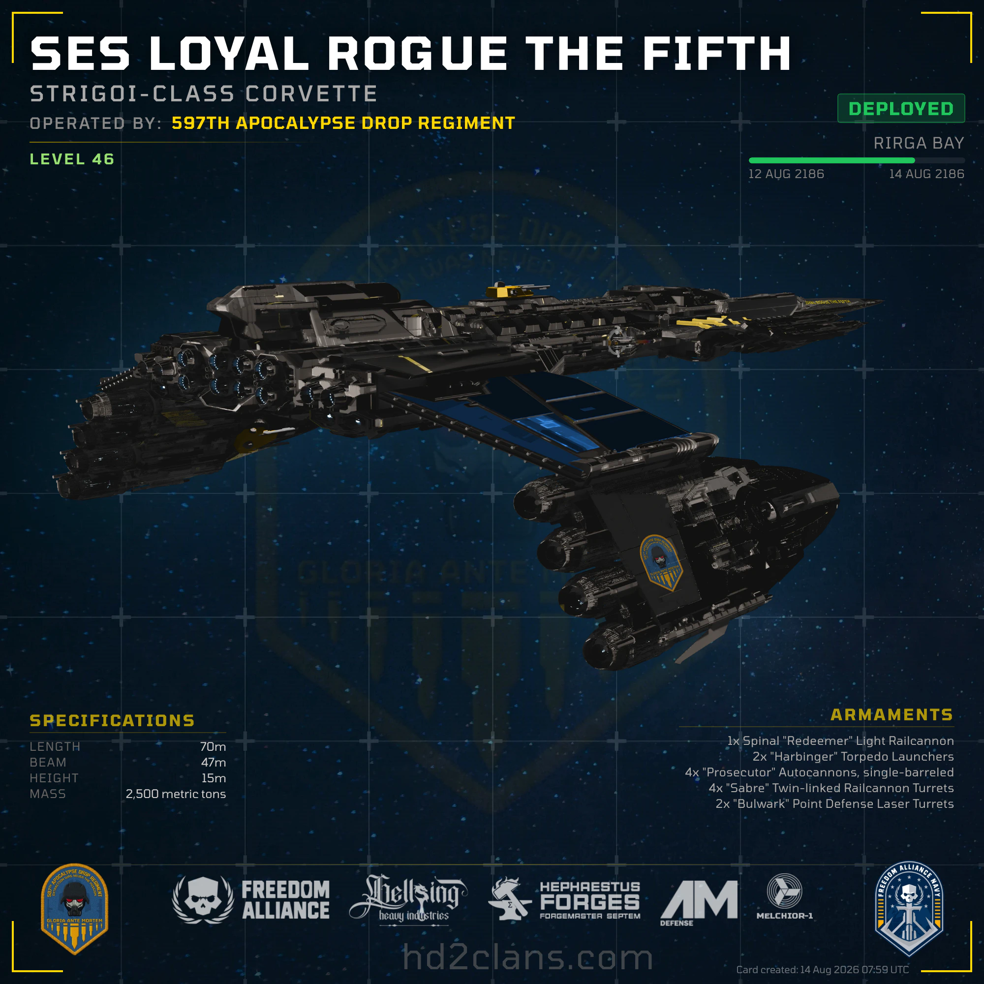 SES Loyal Rogue The Fifth