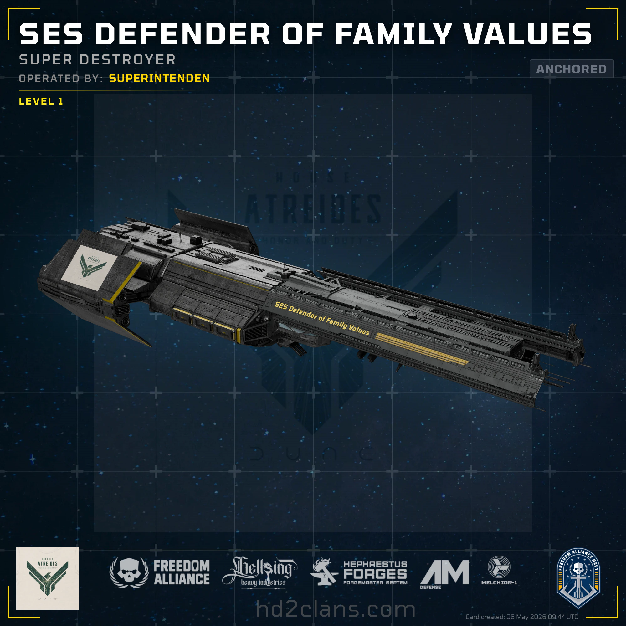 SES Defender of Family Values