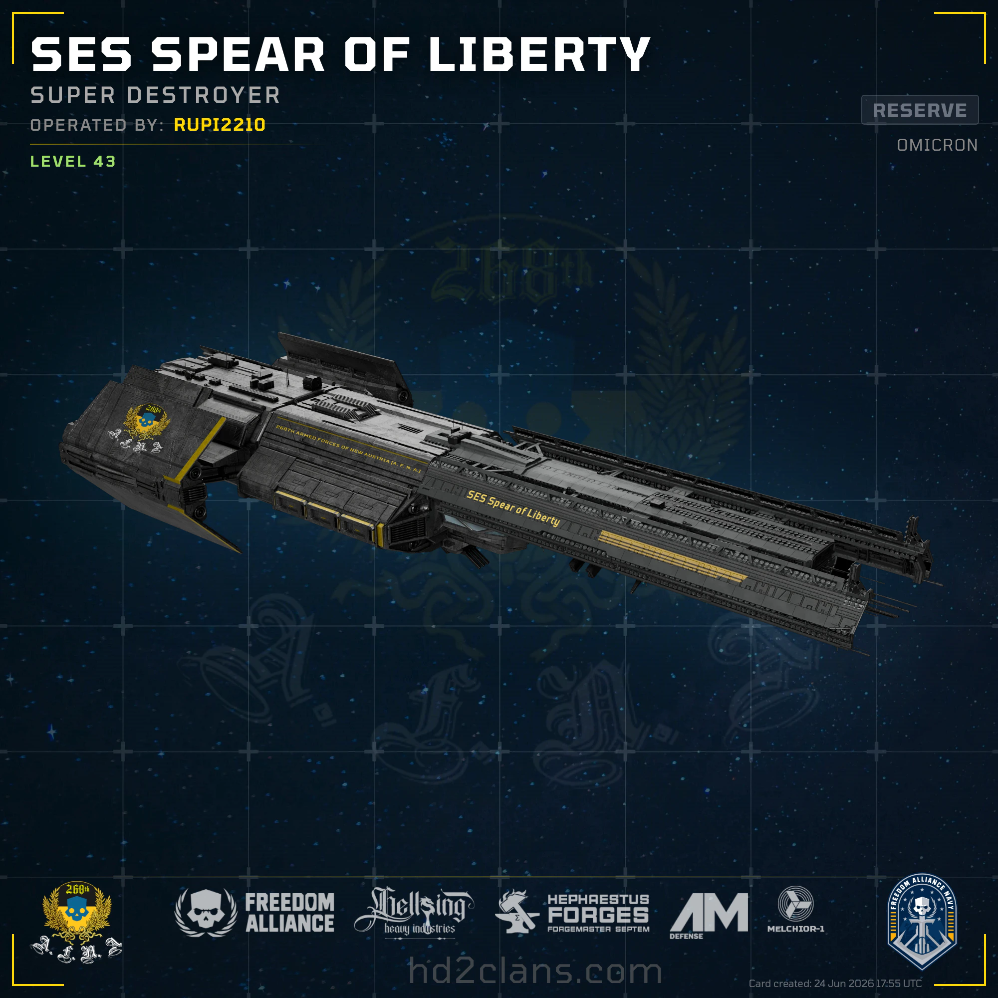 SES Spear of Liberty