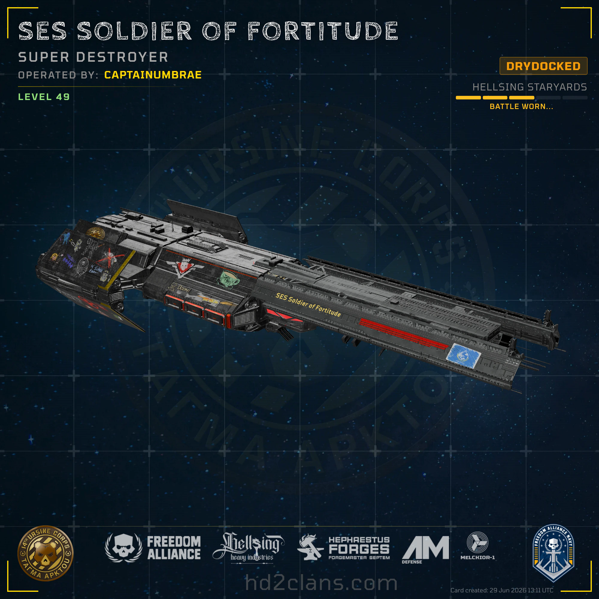 SES Soldier of Fortitude