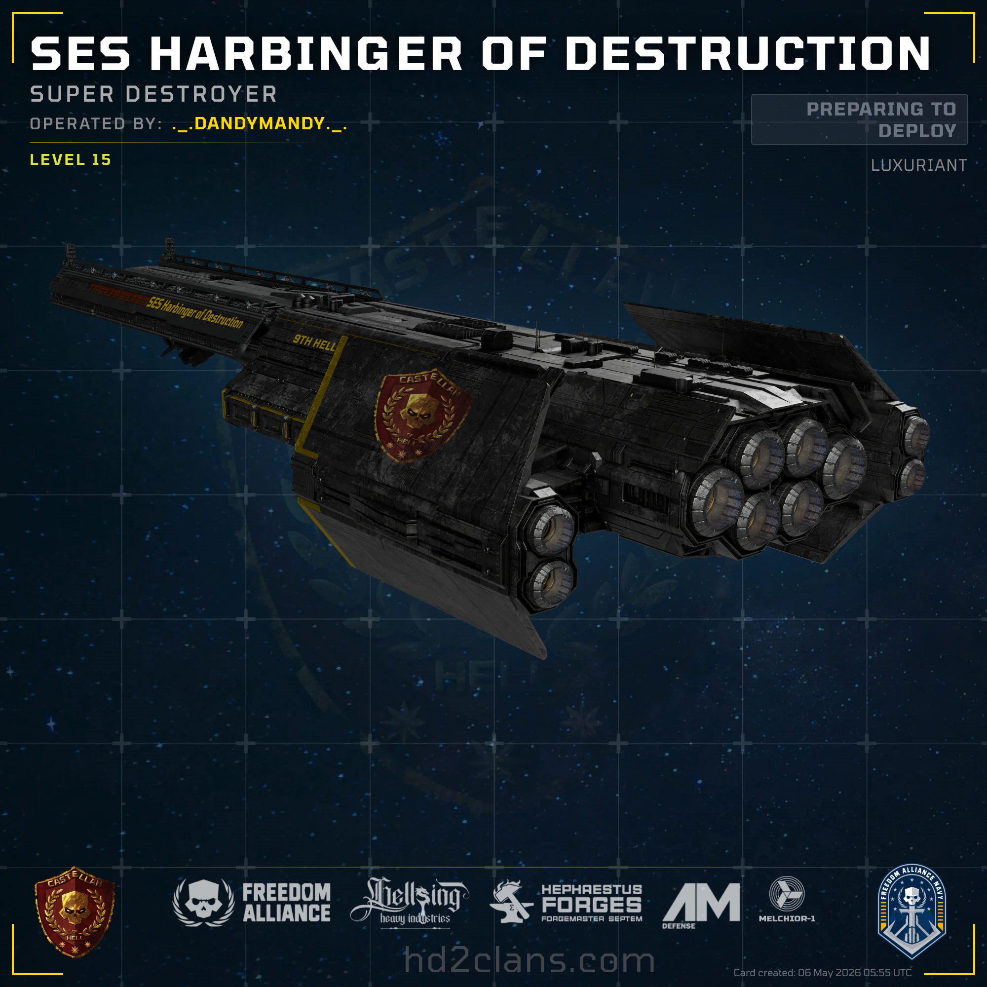 SES Harbinger of Destruction