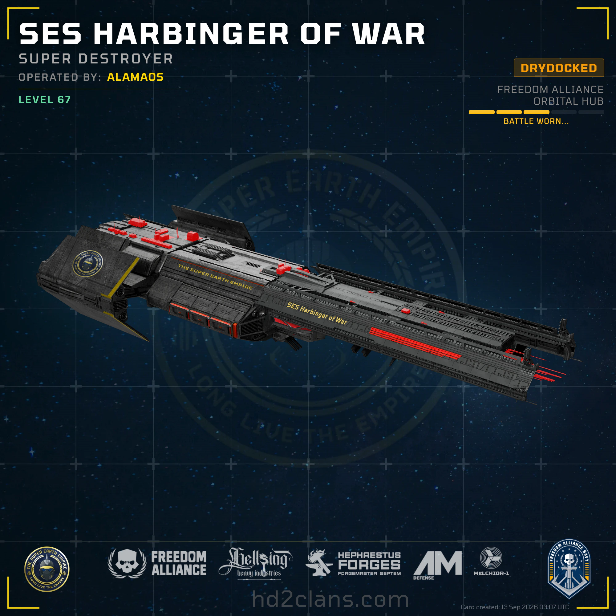 SES Harbinger of War