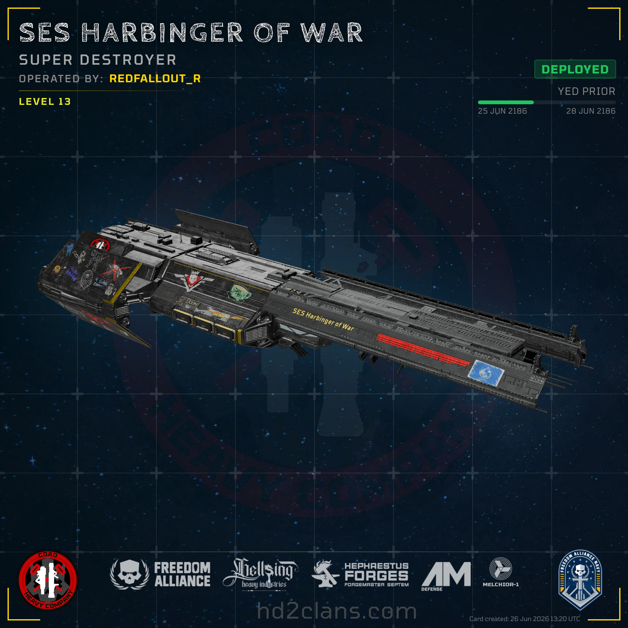 SES Harbinger of War