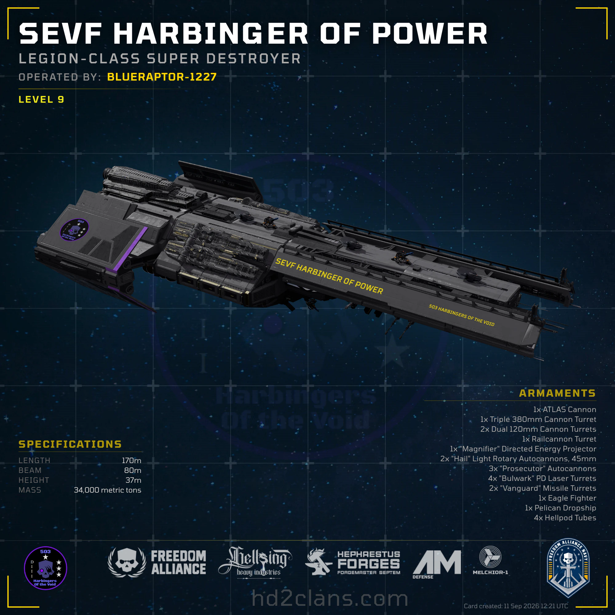 SEVF Harbinger of Power