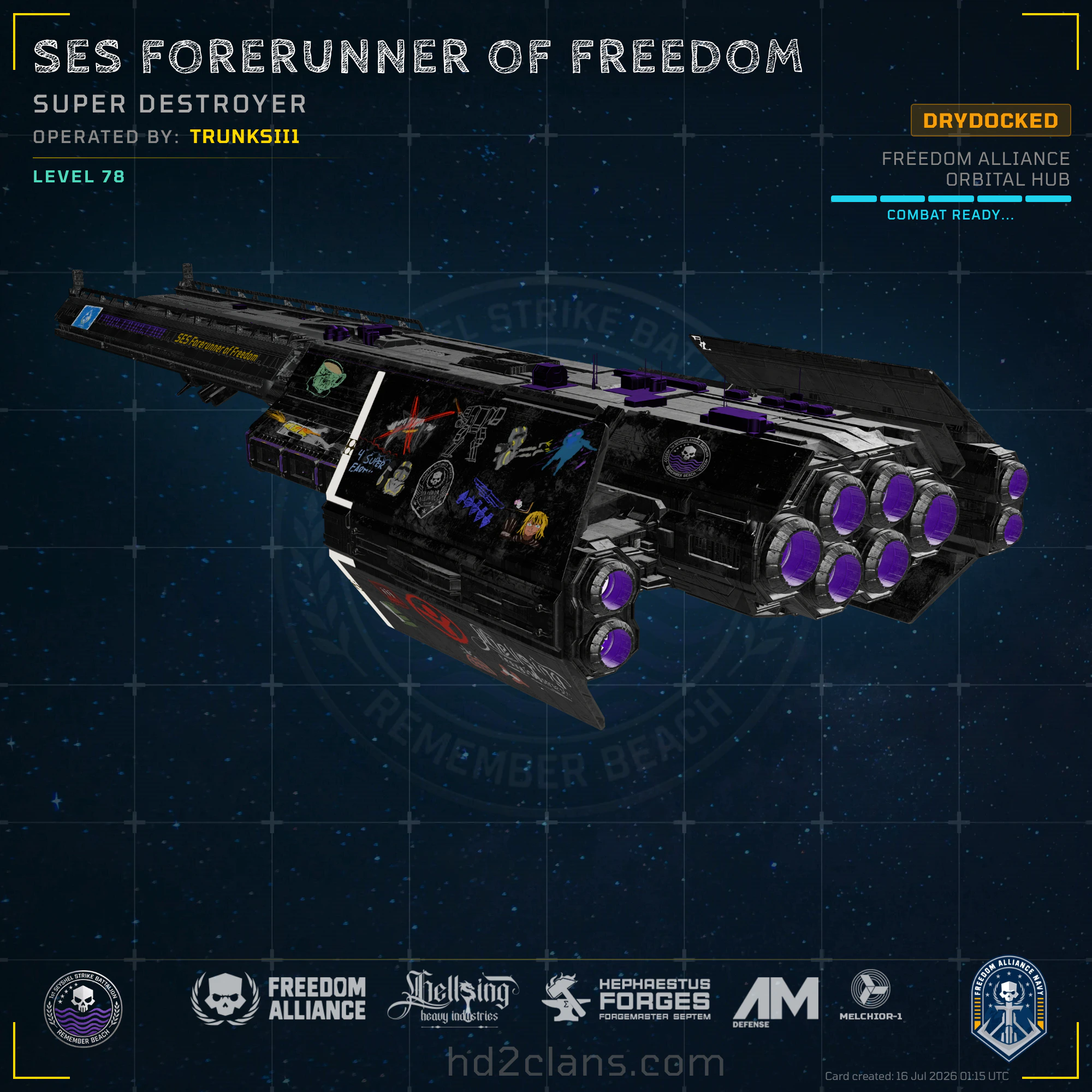 SES Forerunner of Freedom