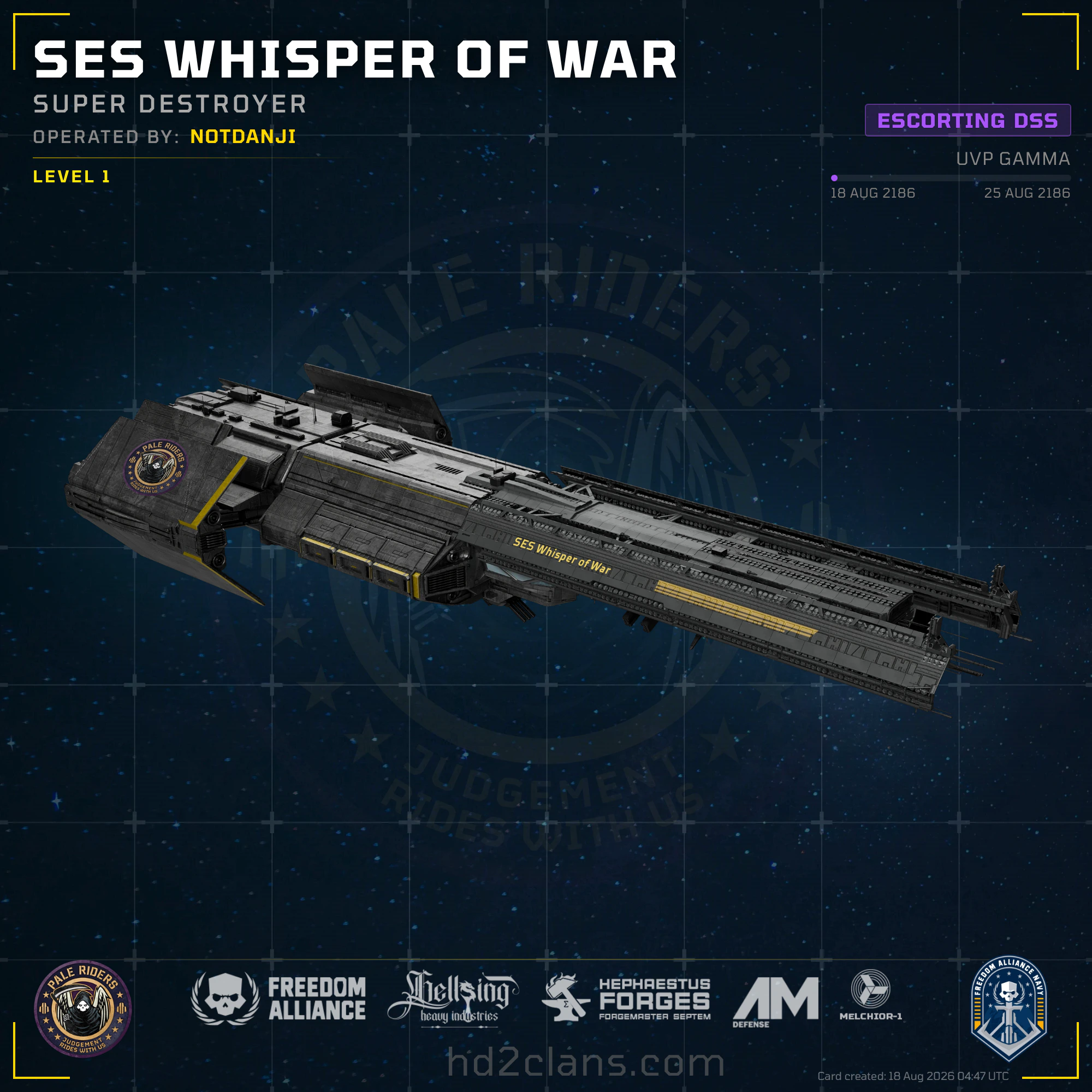 SES Whisper of War