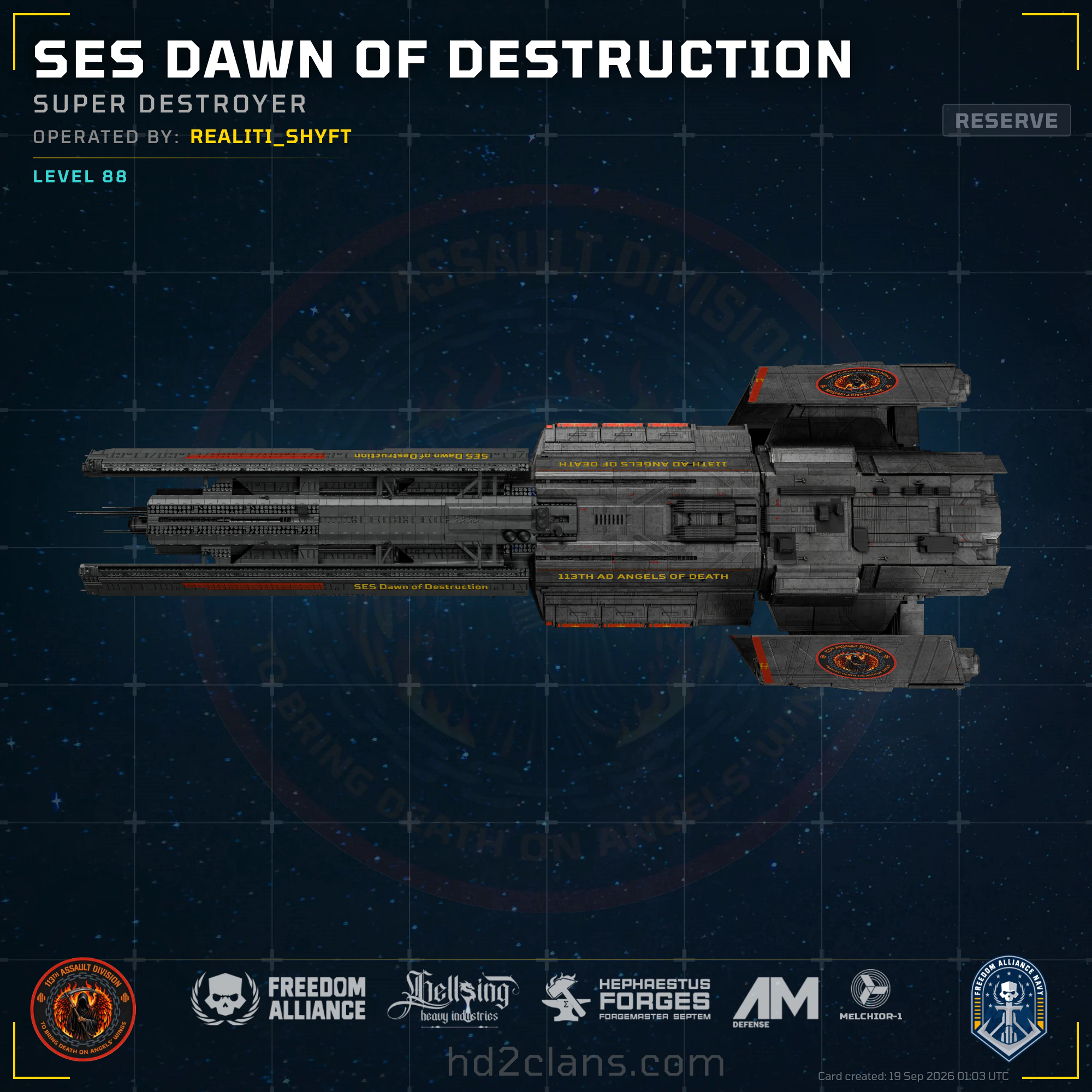 SES Dawn of Destruction