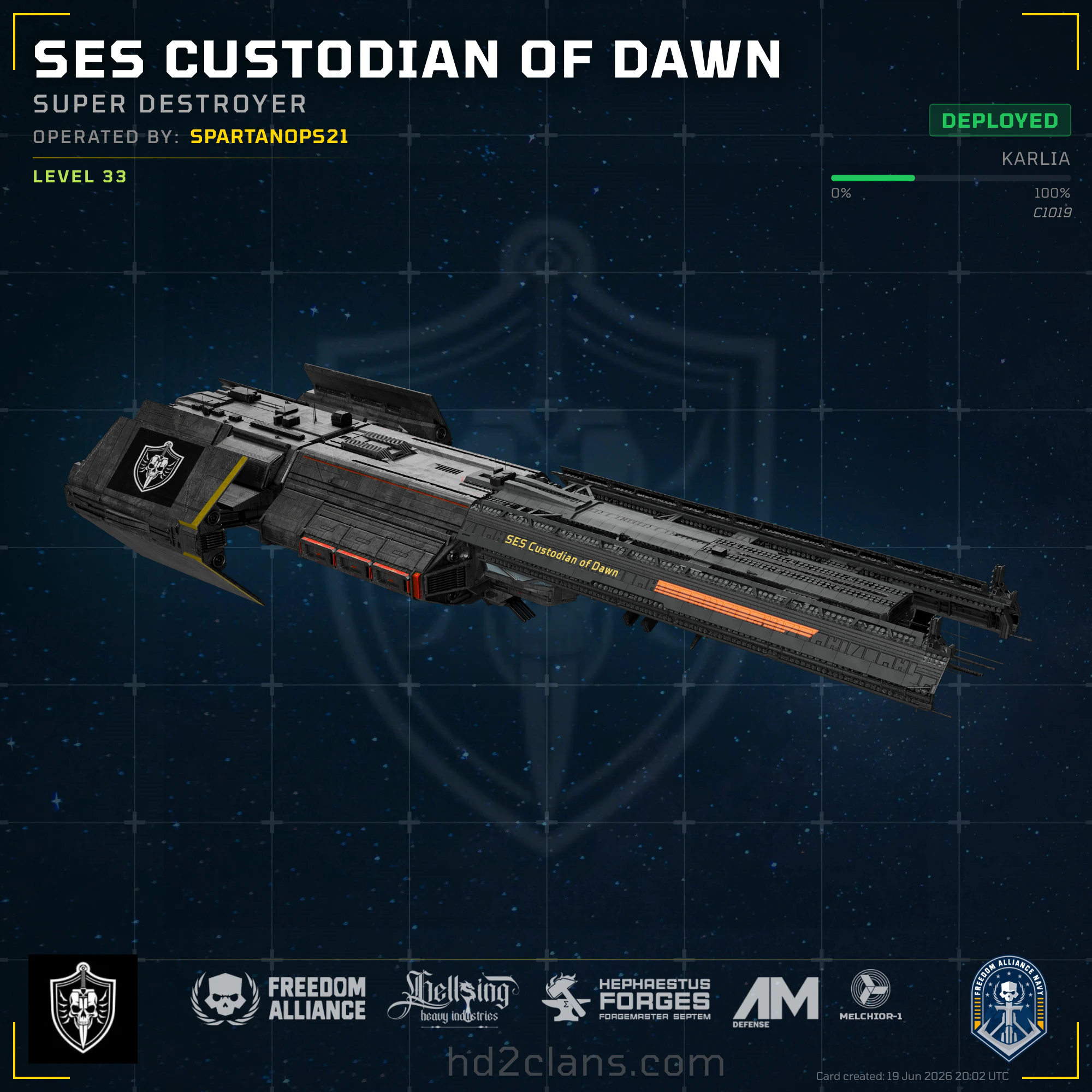 SES Custodian of Dawn