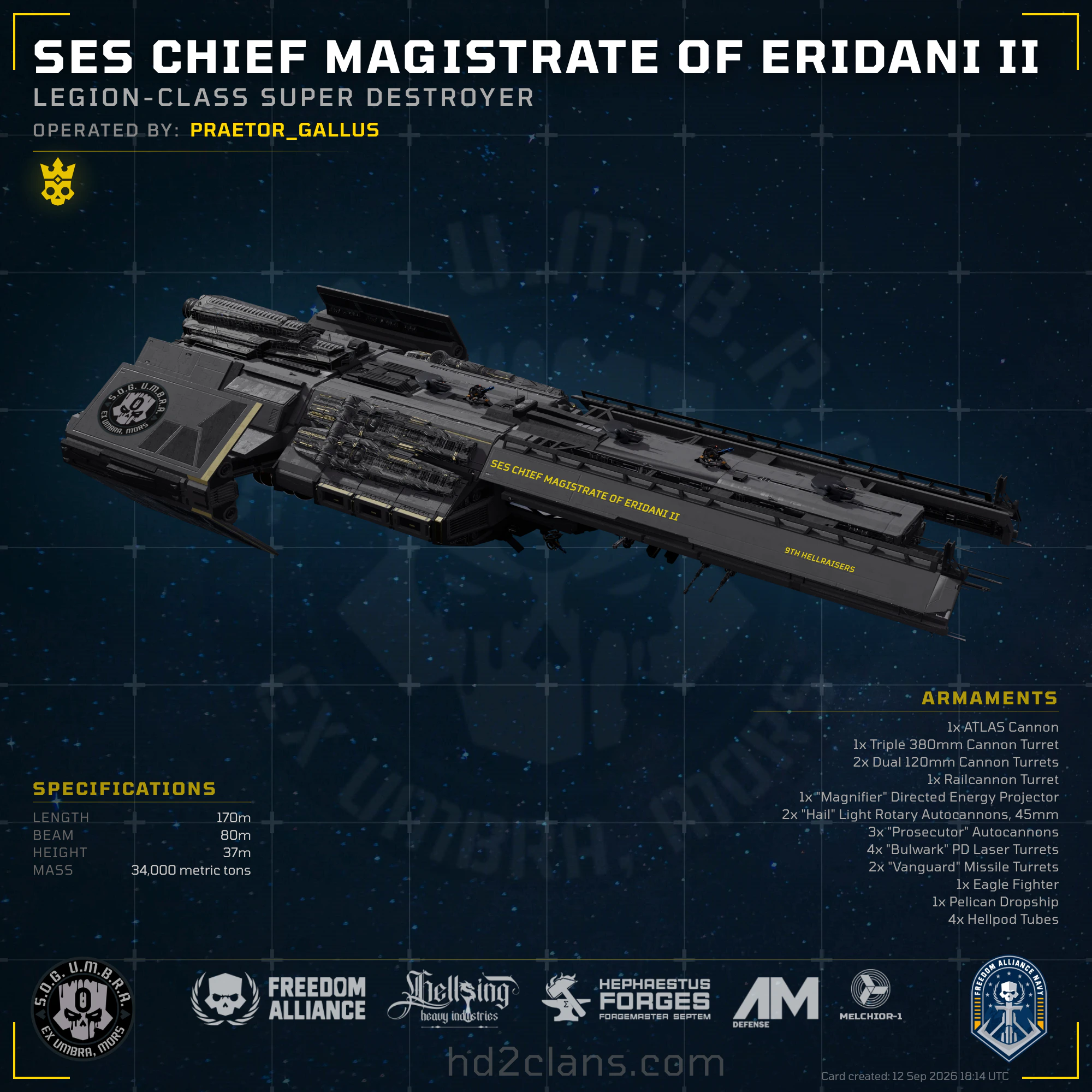 SES Chief Magistrate of Eridani II