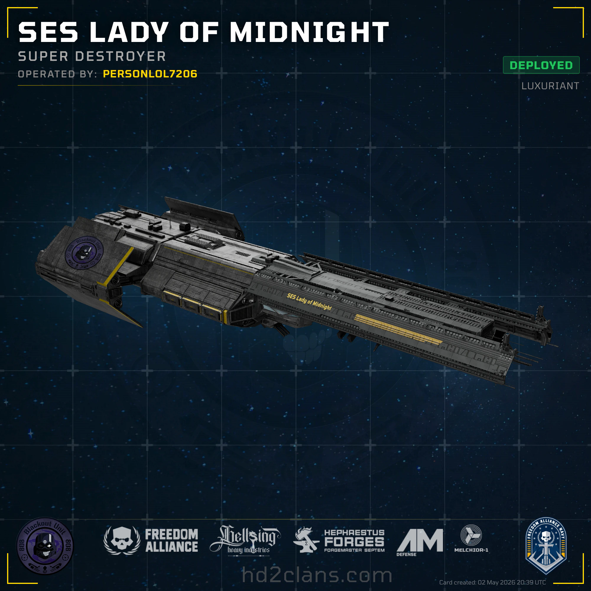 SES Lady of Midnight