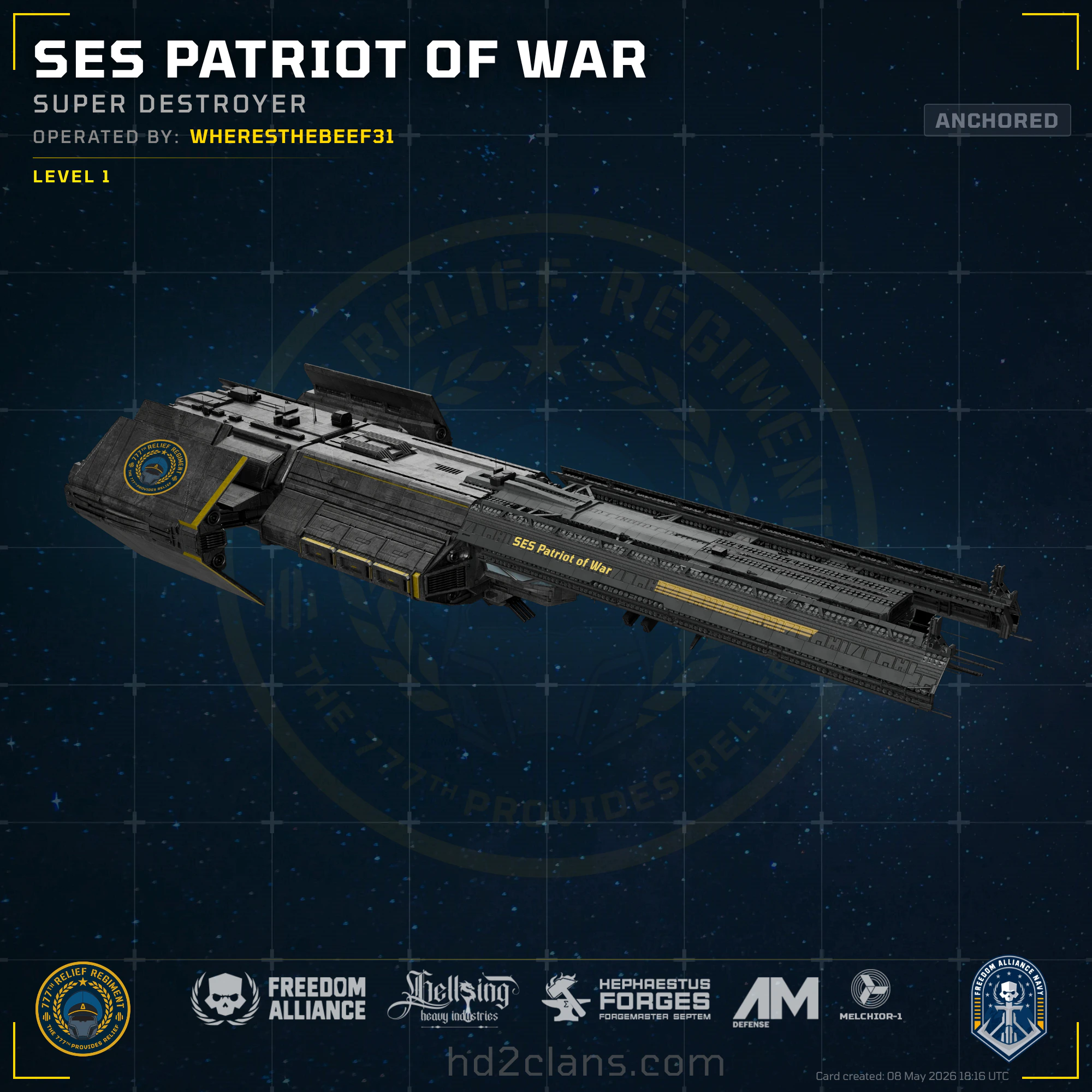 SES Patriot of War