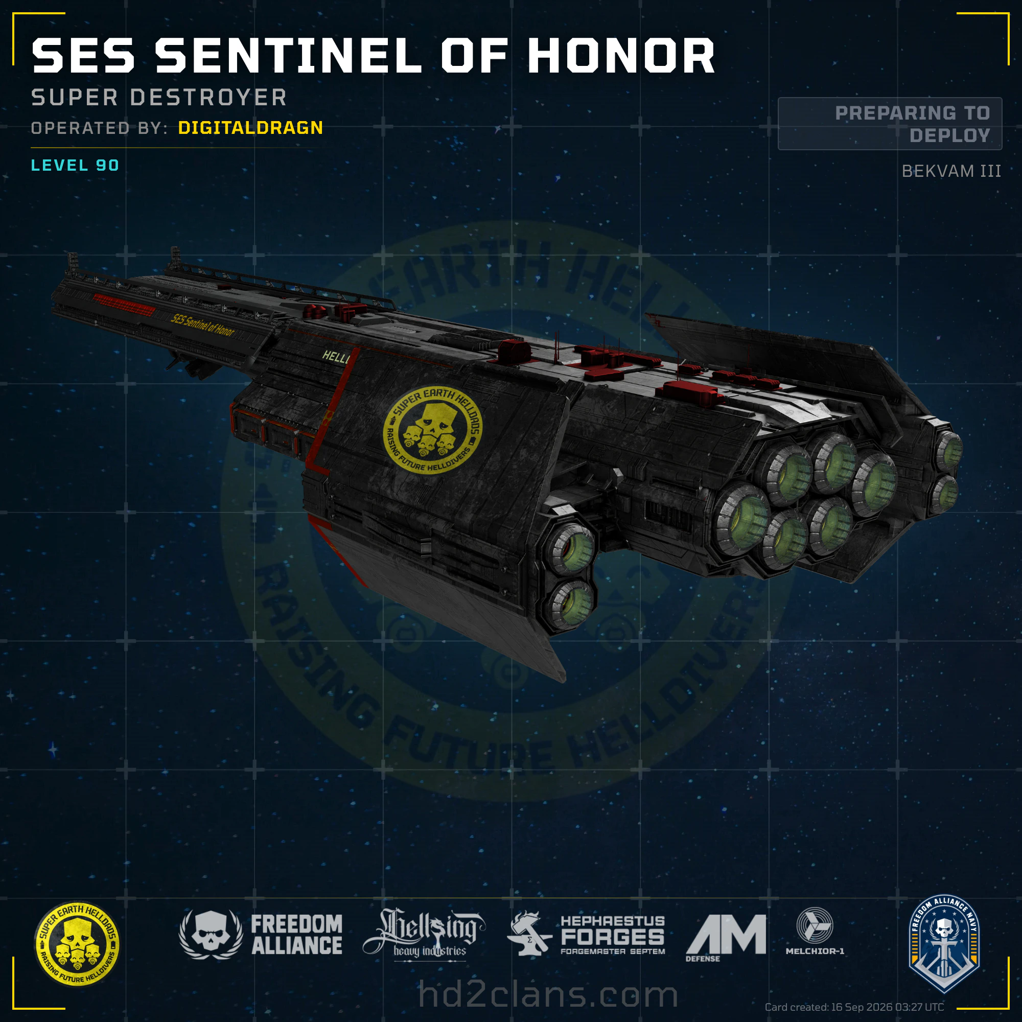 SES Sentinel of Honor