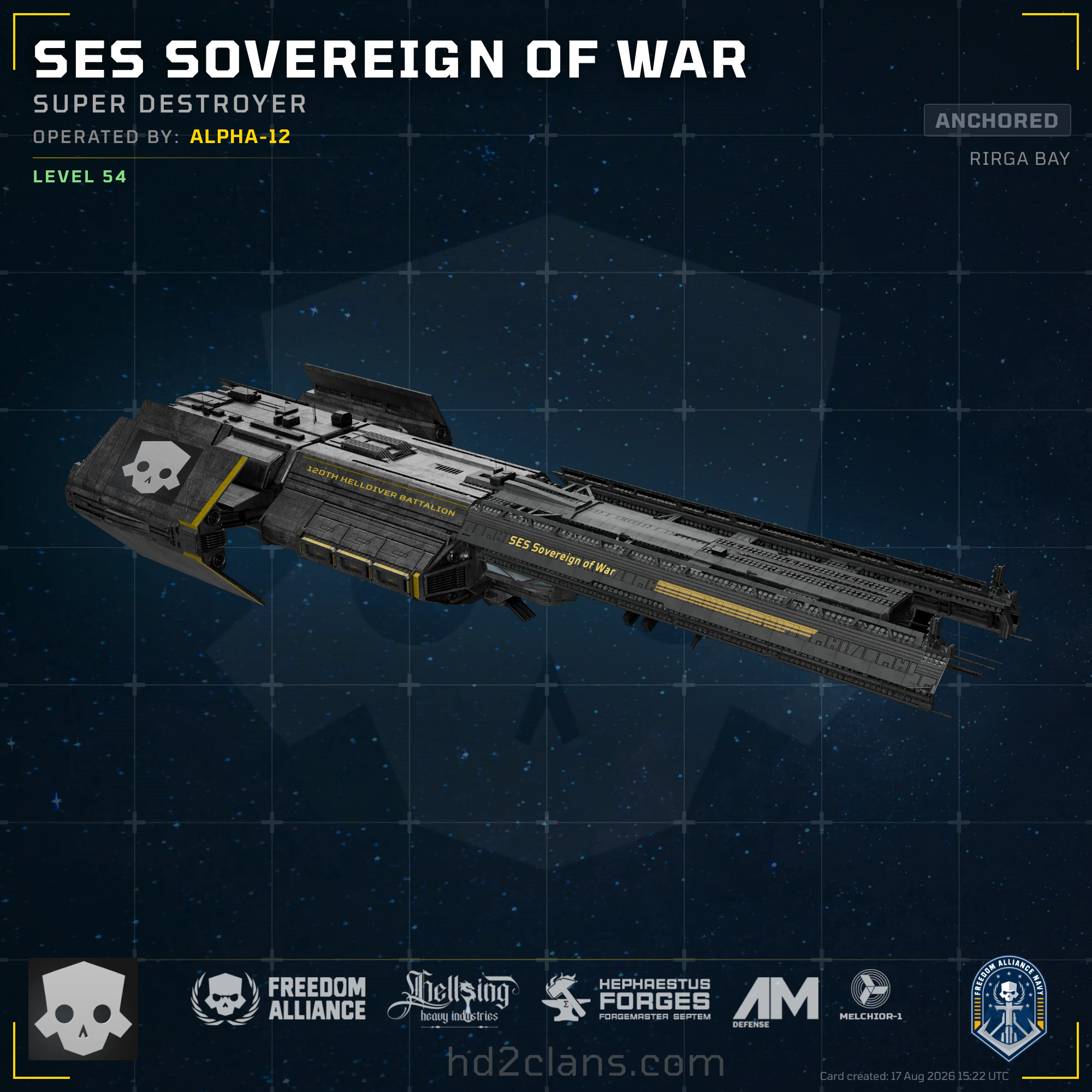 SES Sovereign of War
