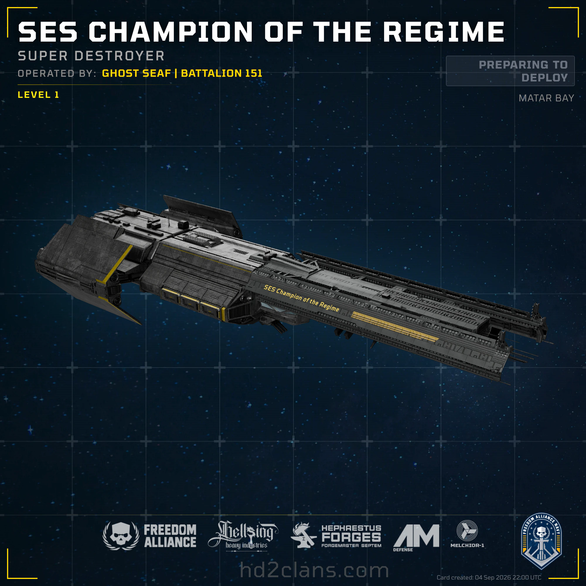 SES Champion of the Regime