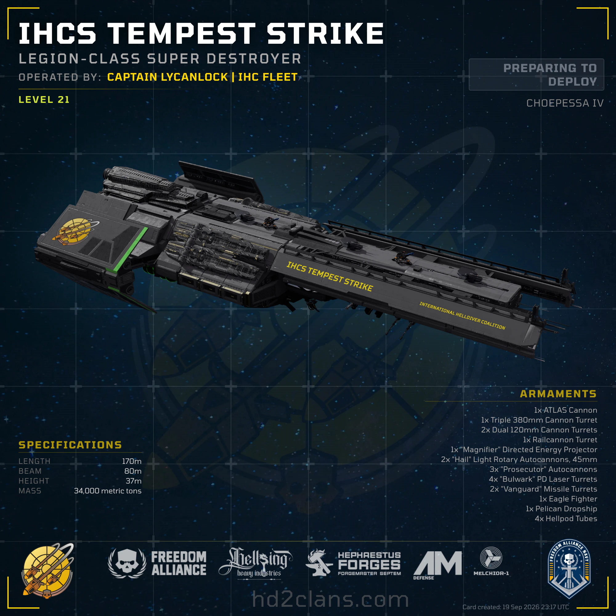 IHCS Tempest Strike