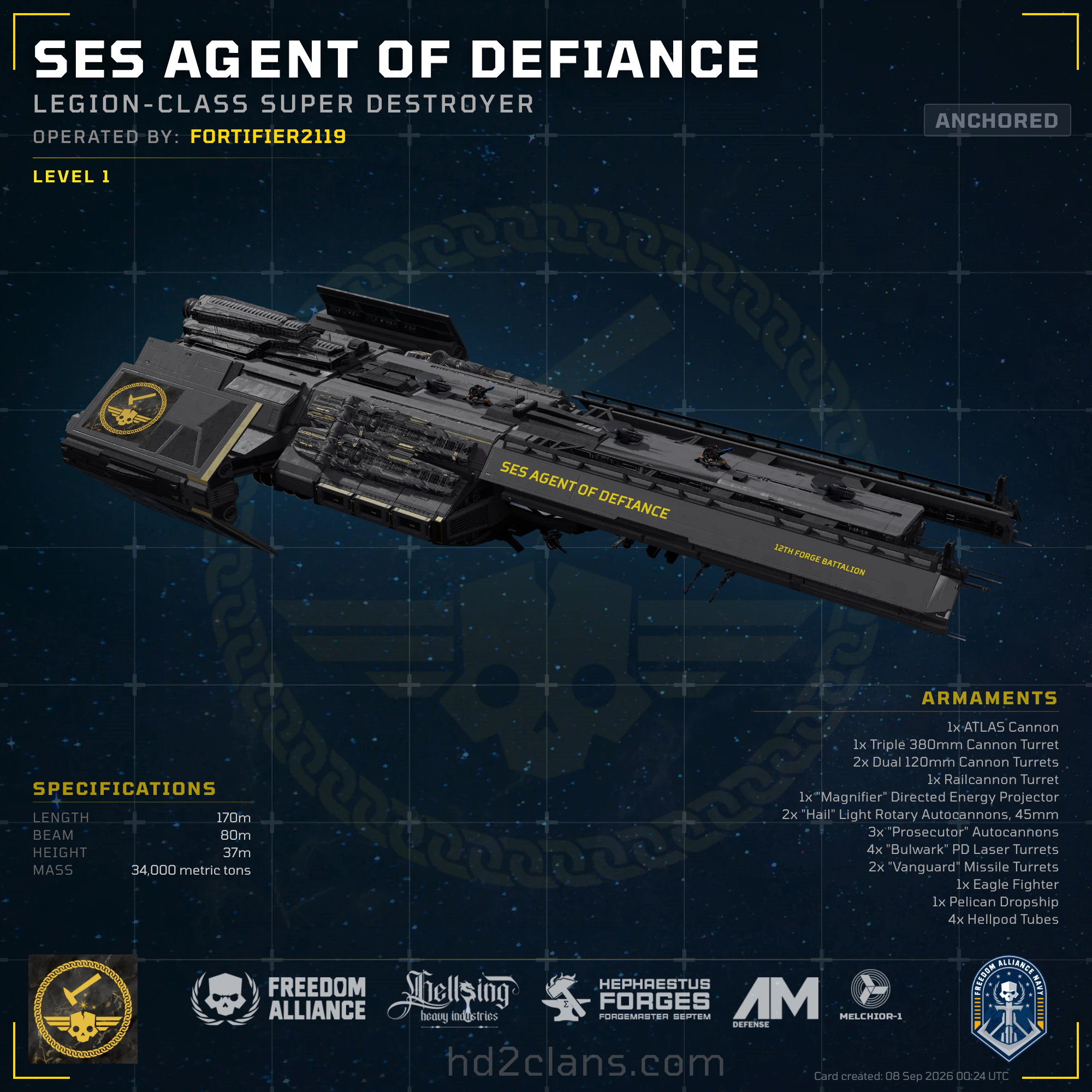 SES Agent of Defiance