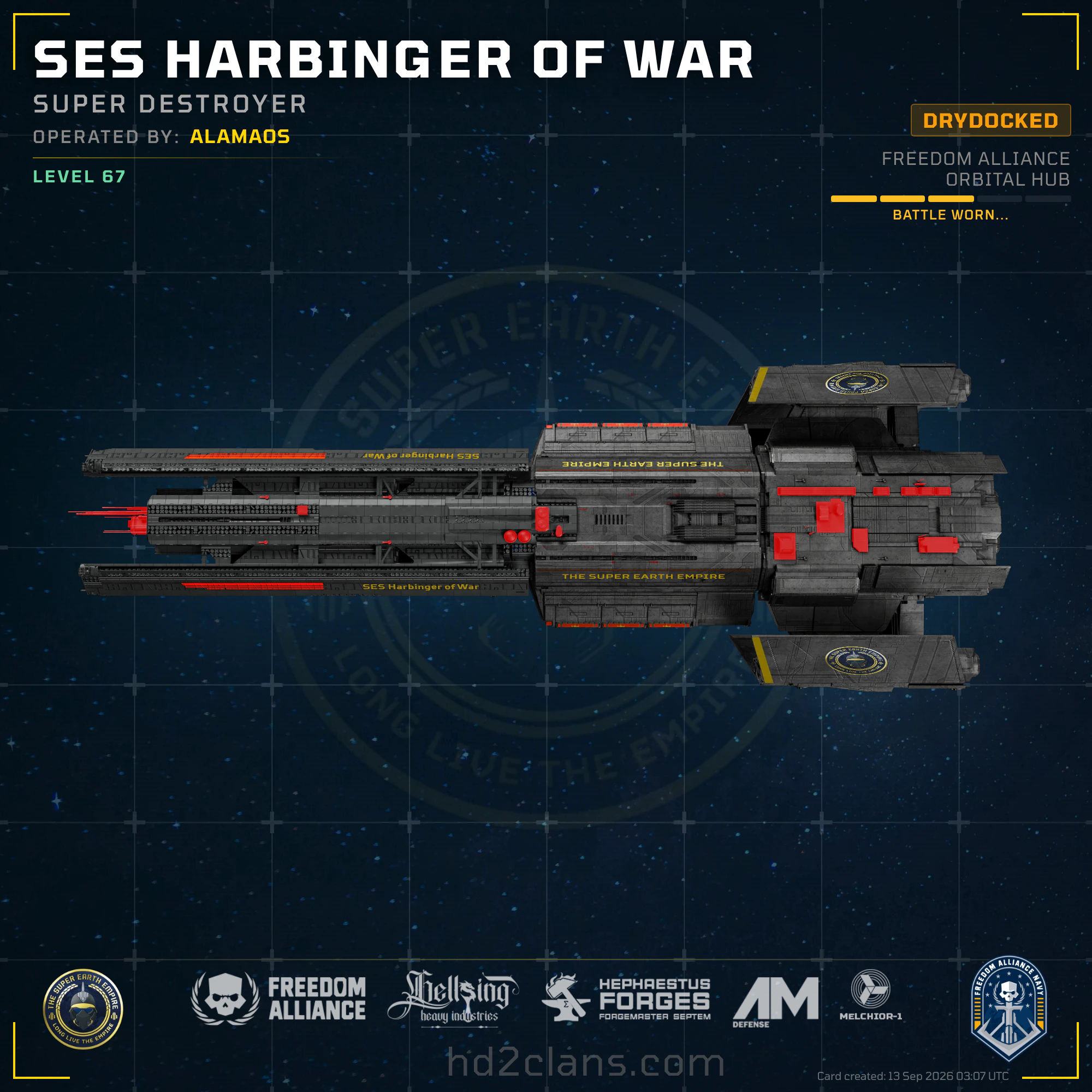 SES Harbinger of War