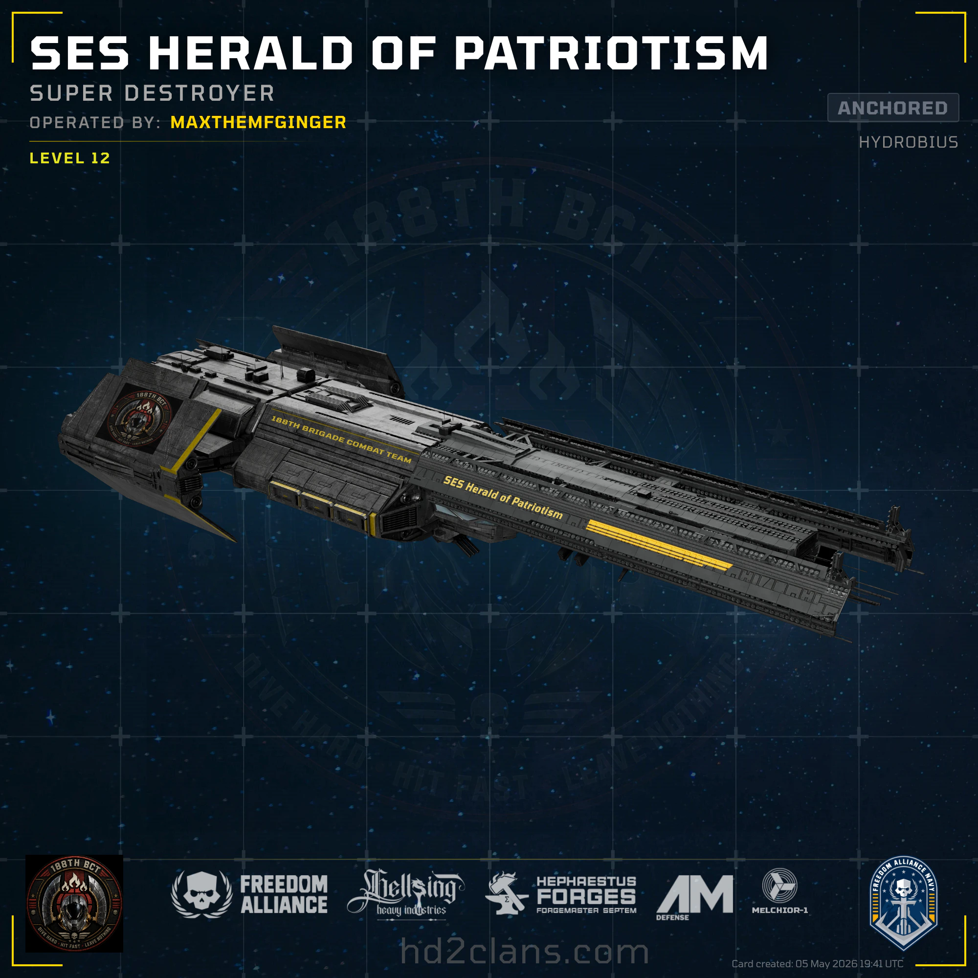 SES Herald of Patriotism