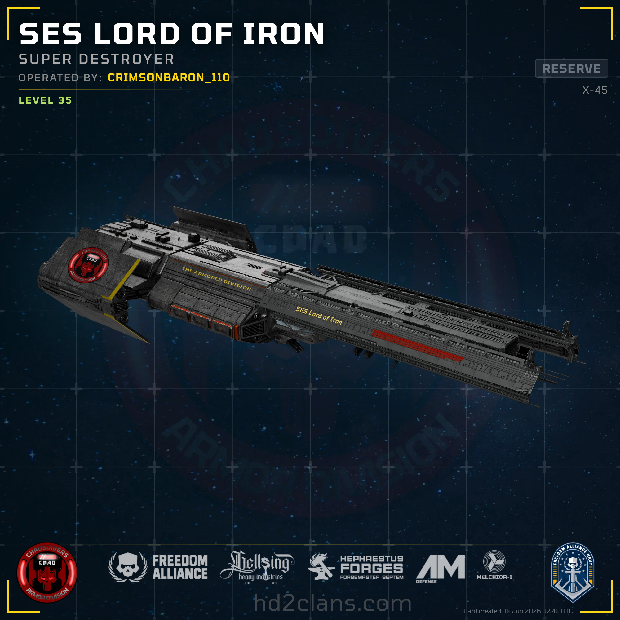 SES Lord of Iron