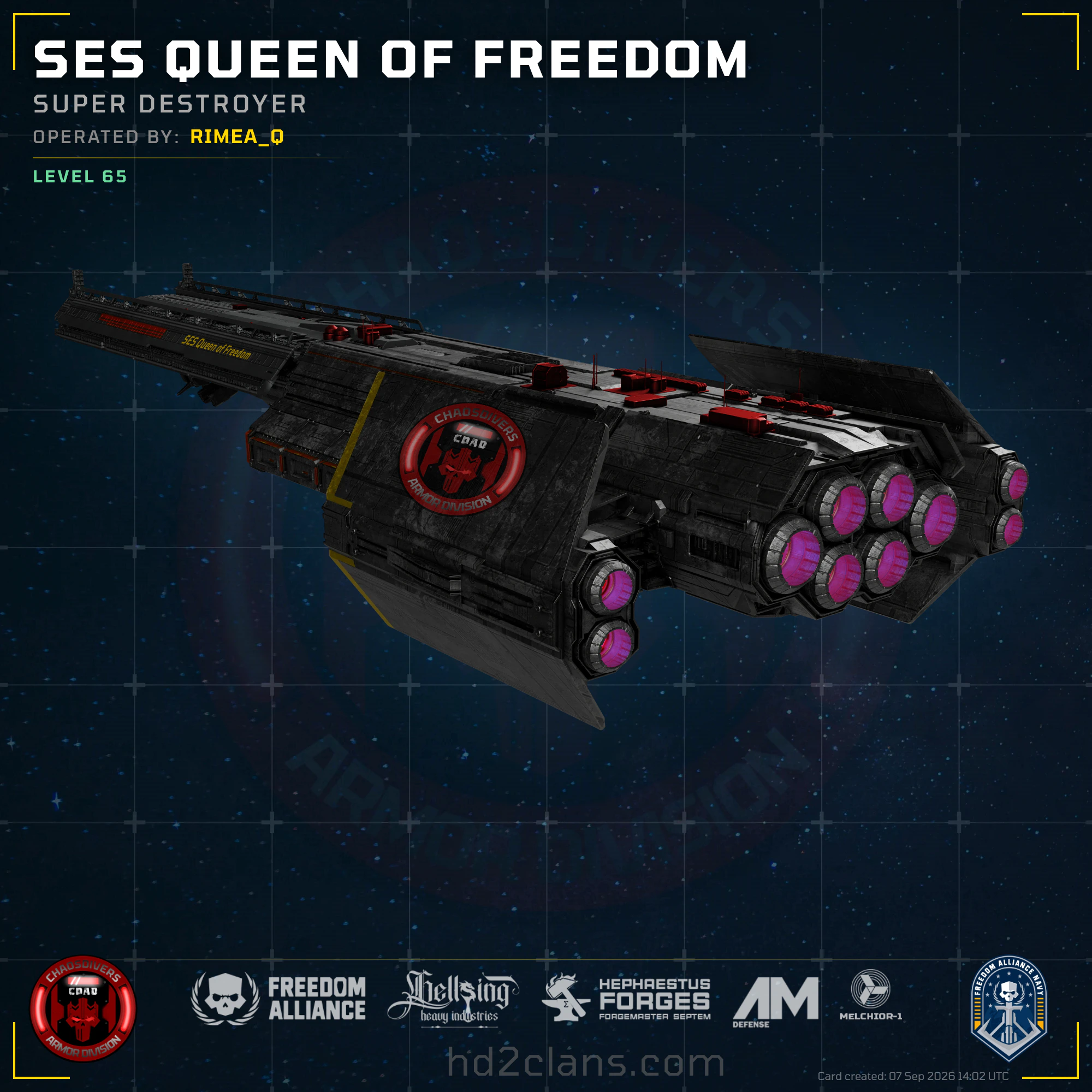 SES Queen of Freedom