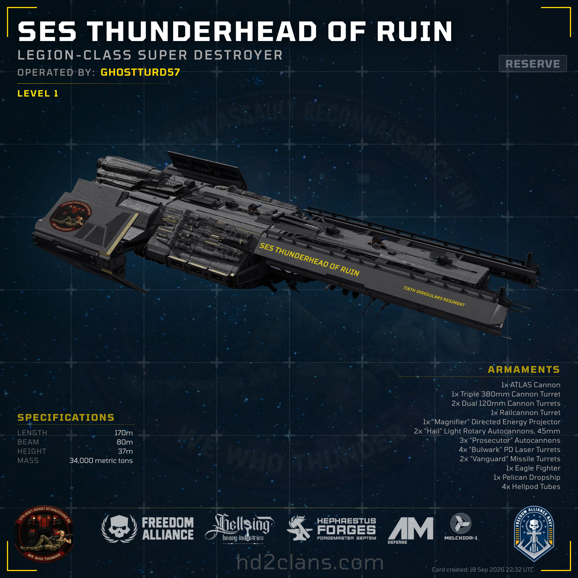 SES Thunderhead of Ruin
