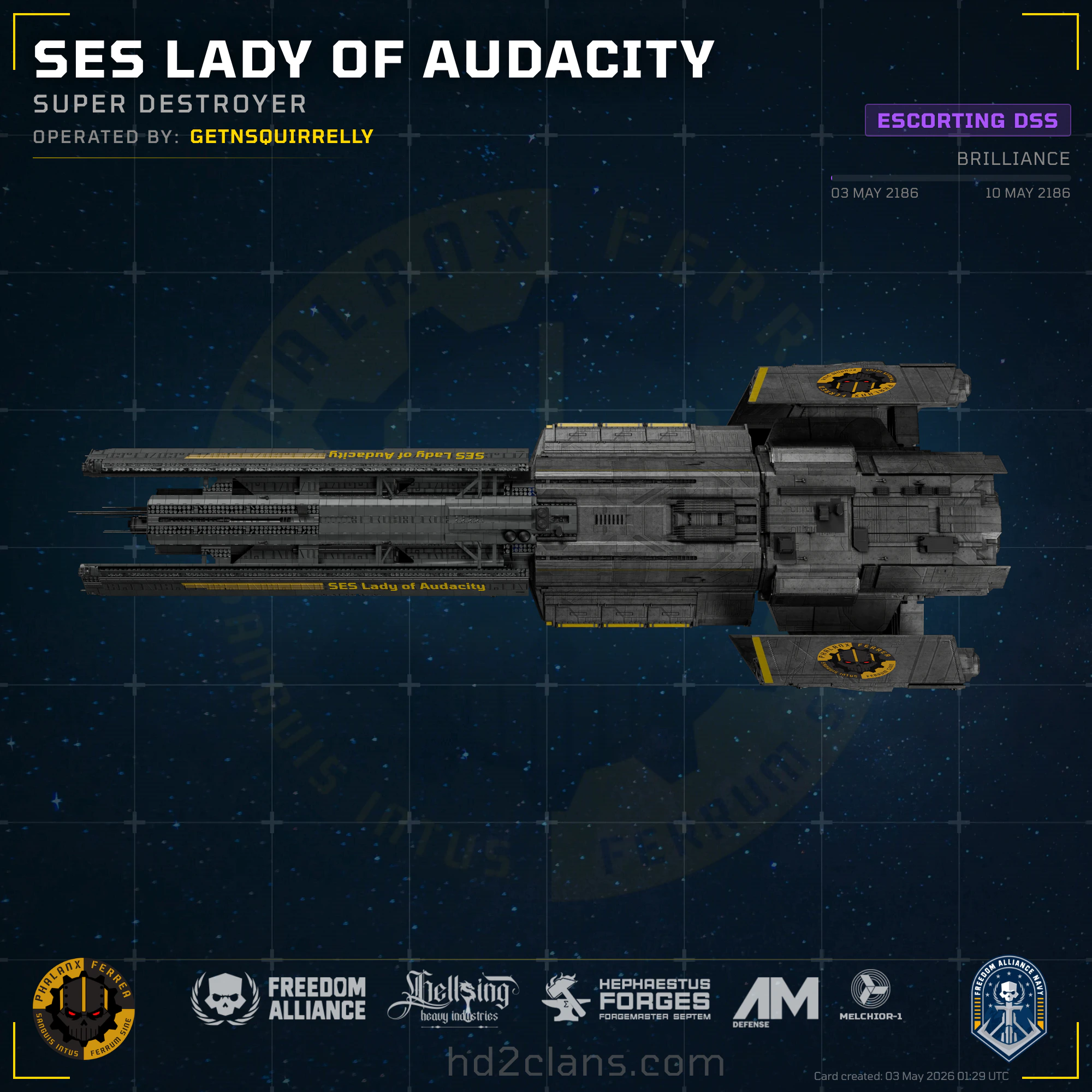 SES Lady of Audacity