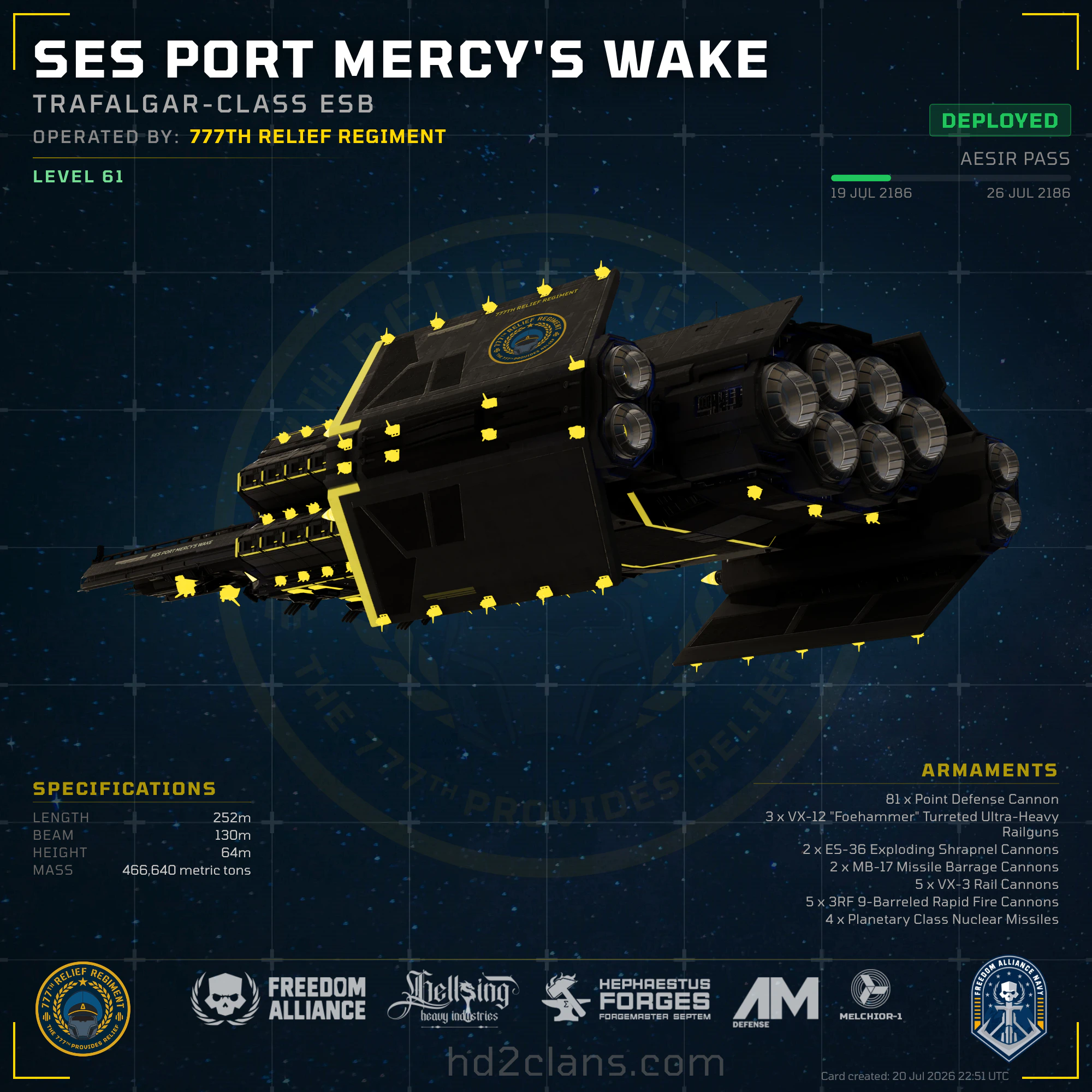 SES Port Mercy's Wake