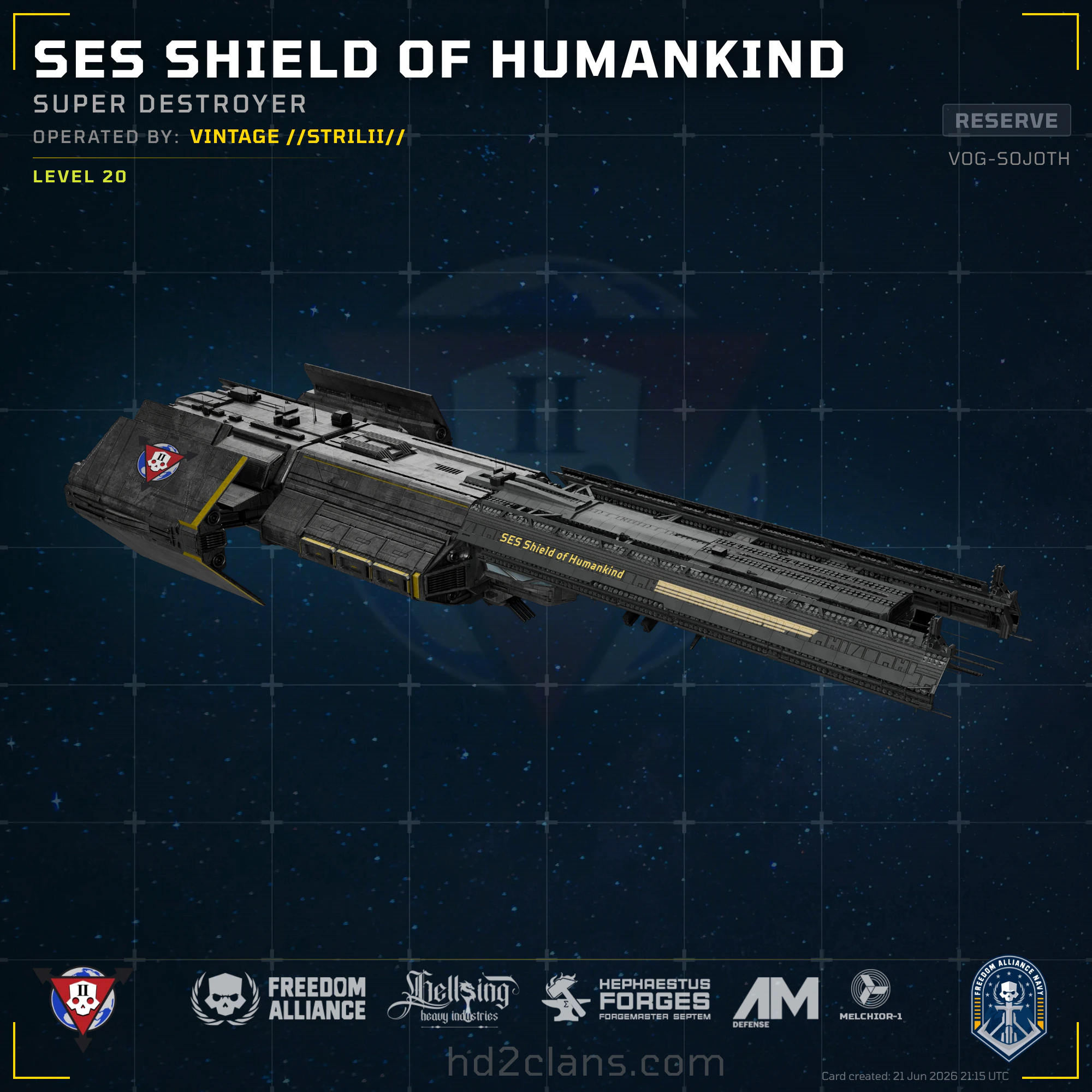 SES Shield of Humankind