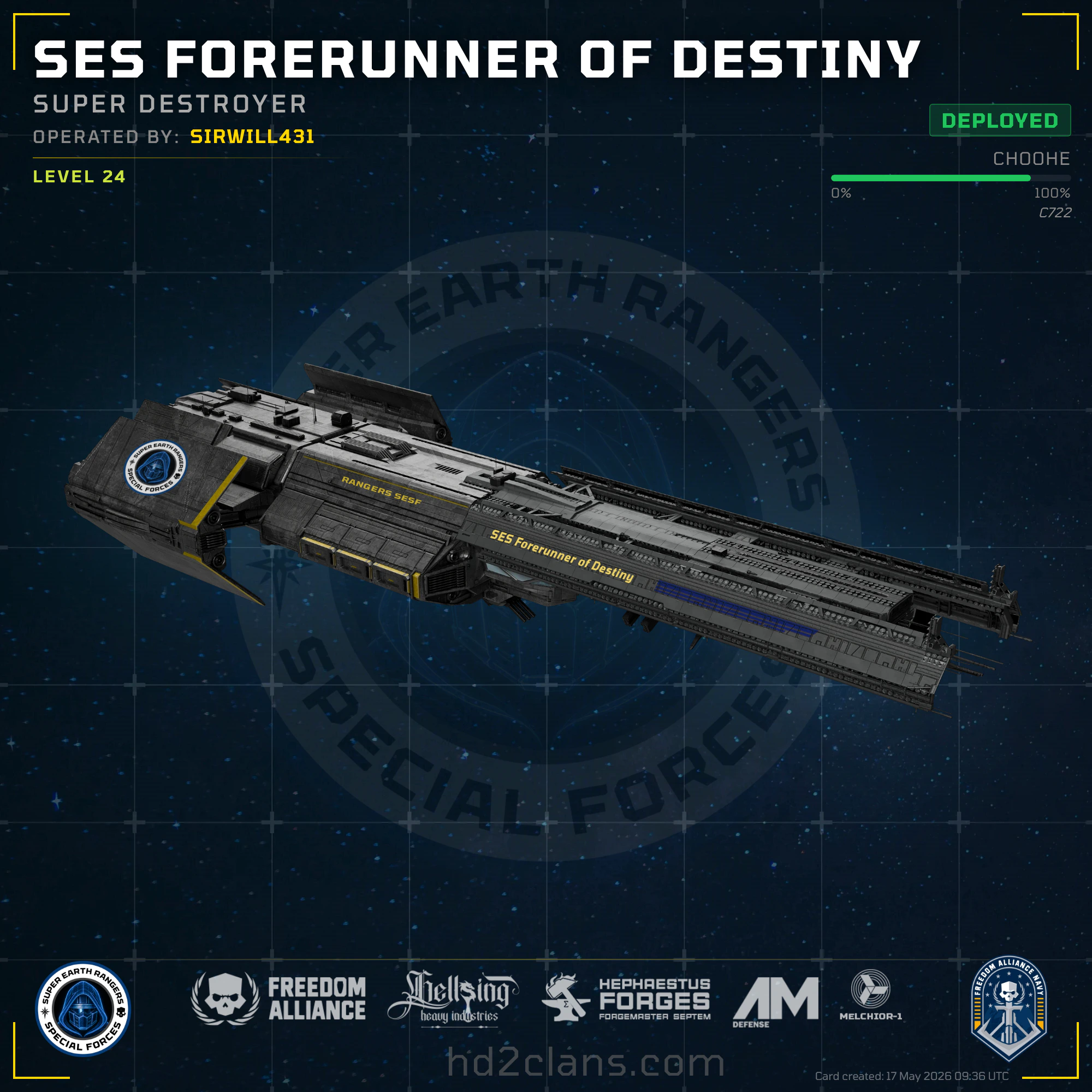 SES Forerunner of Destiny