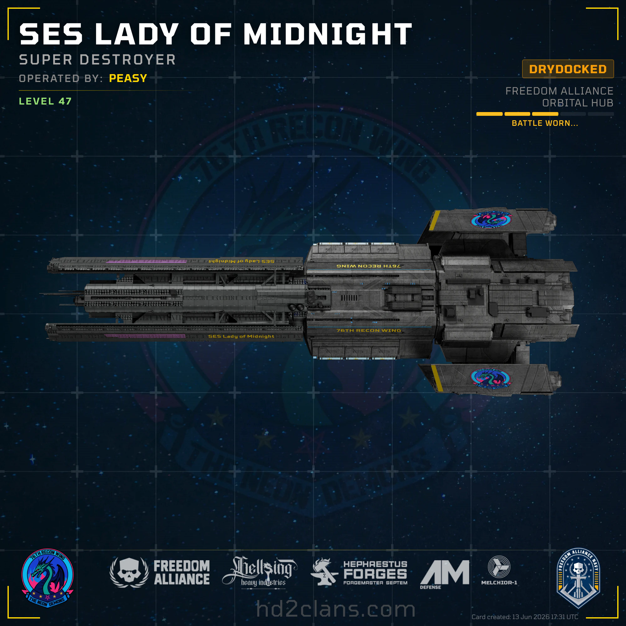 SES Lady of Midnight