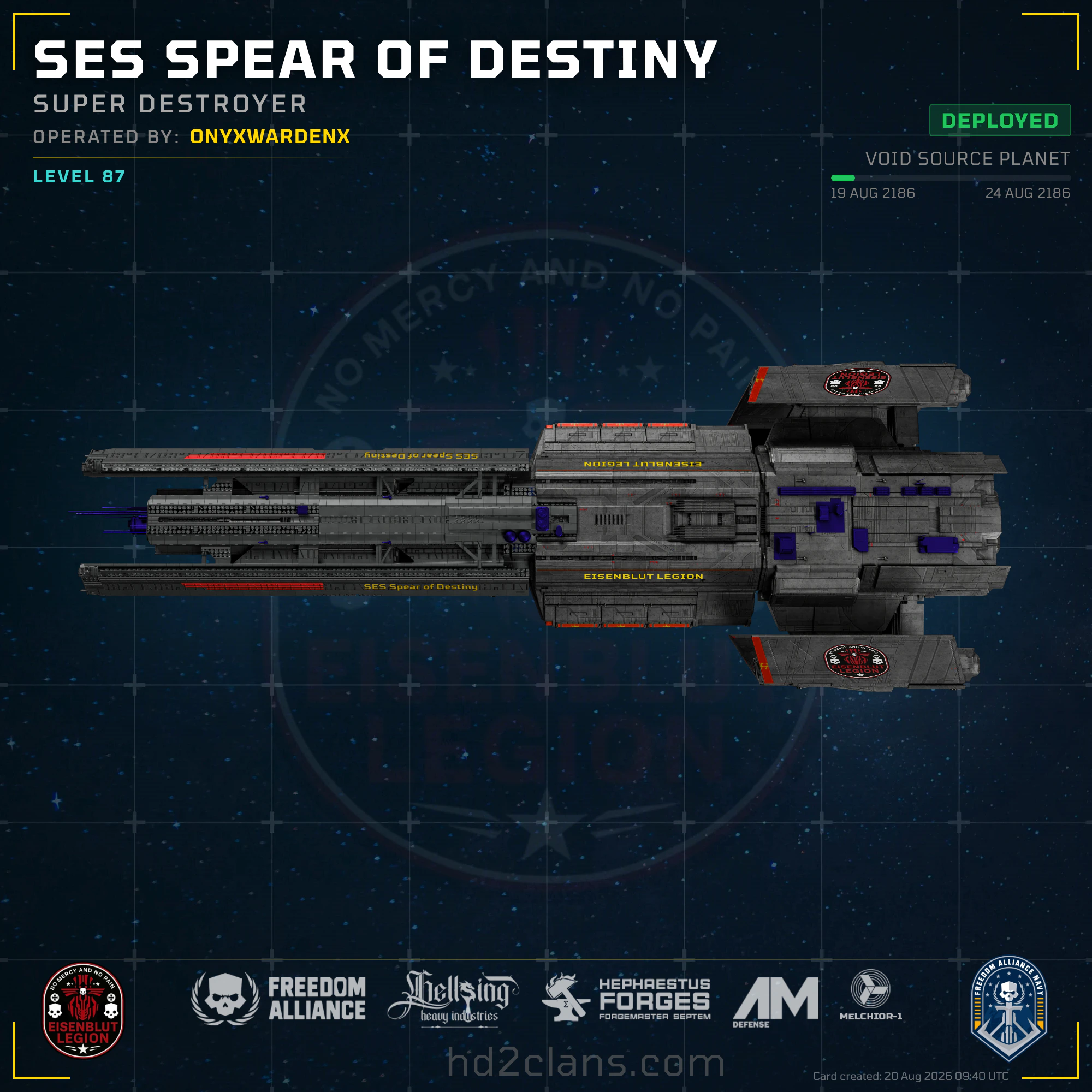 SES Spear of Destiny