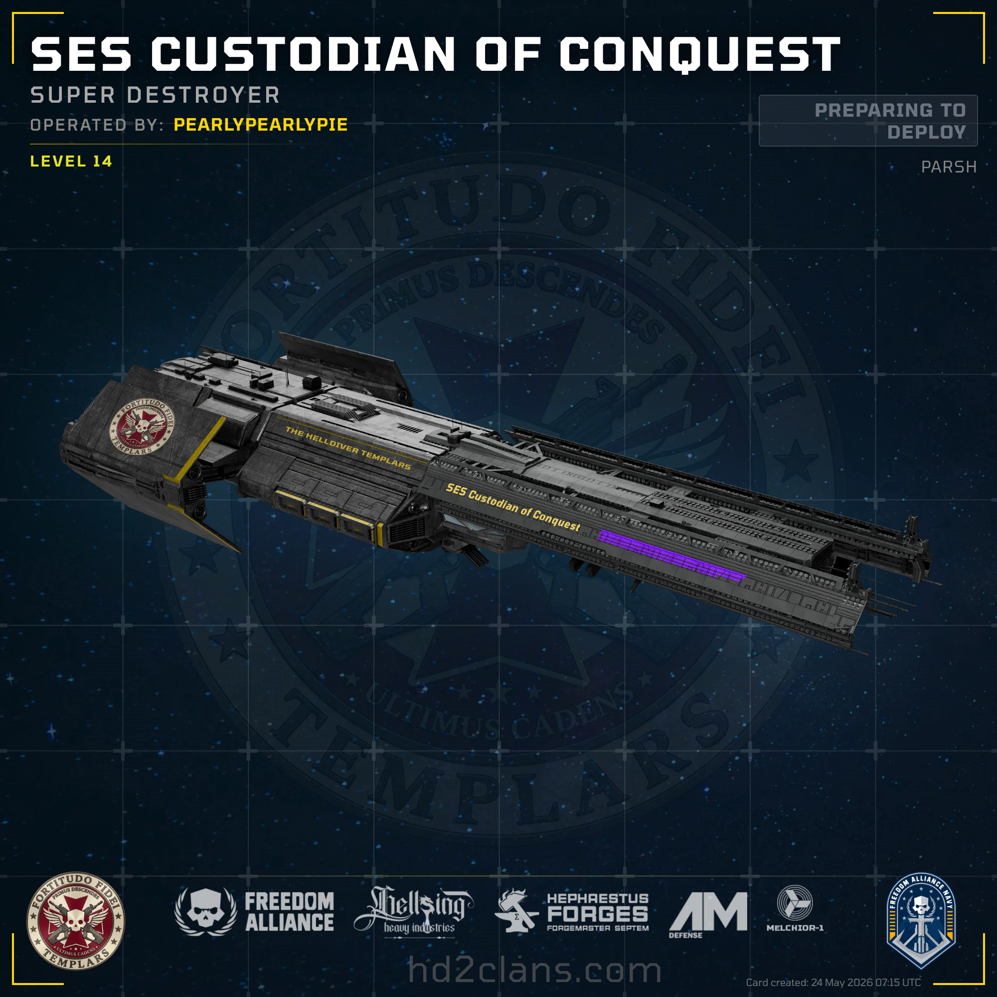 SES Custodian of Conquest