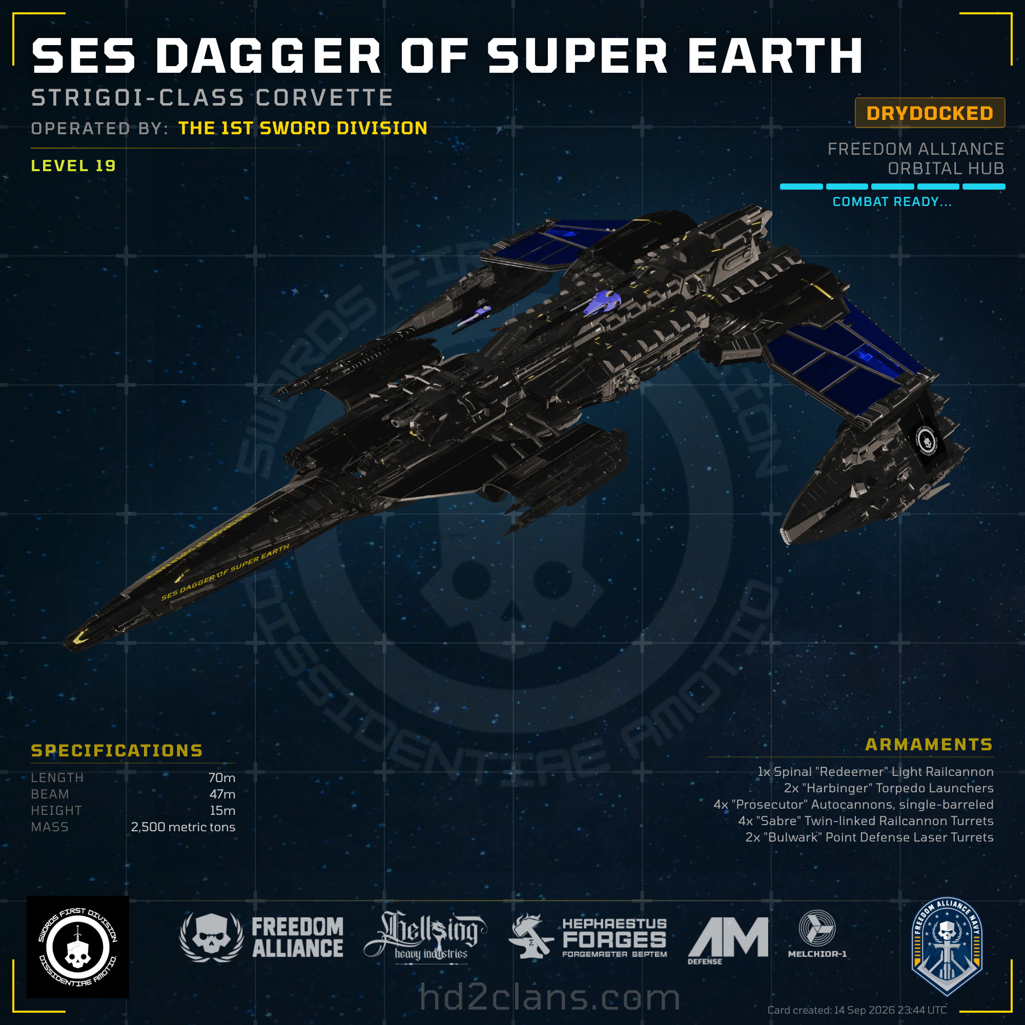 SES Dagger of Super Earth