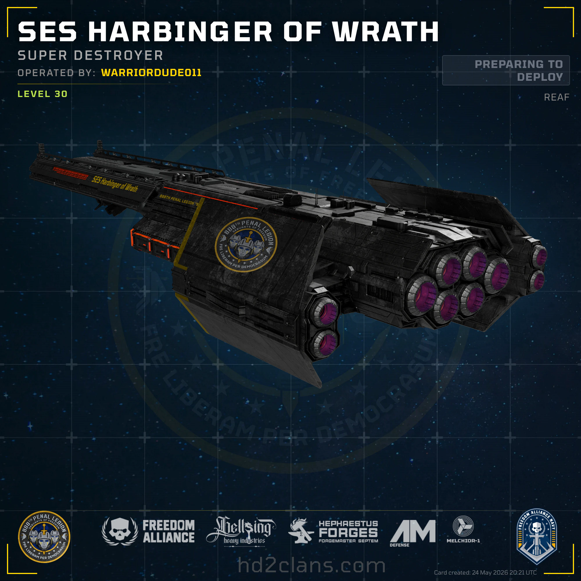 SES Harbinger of Wrath