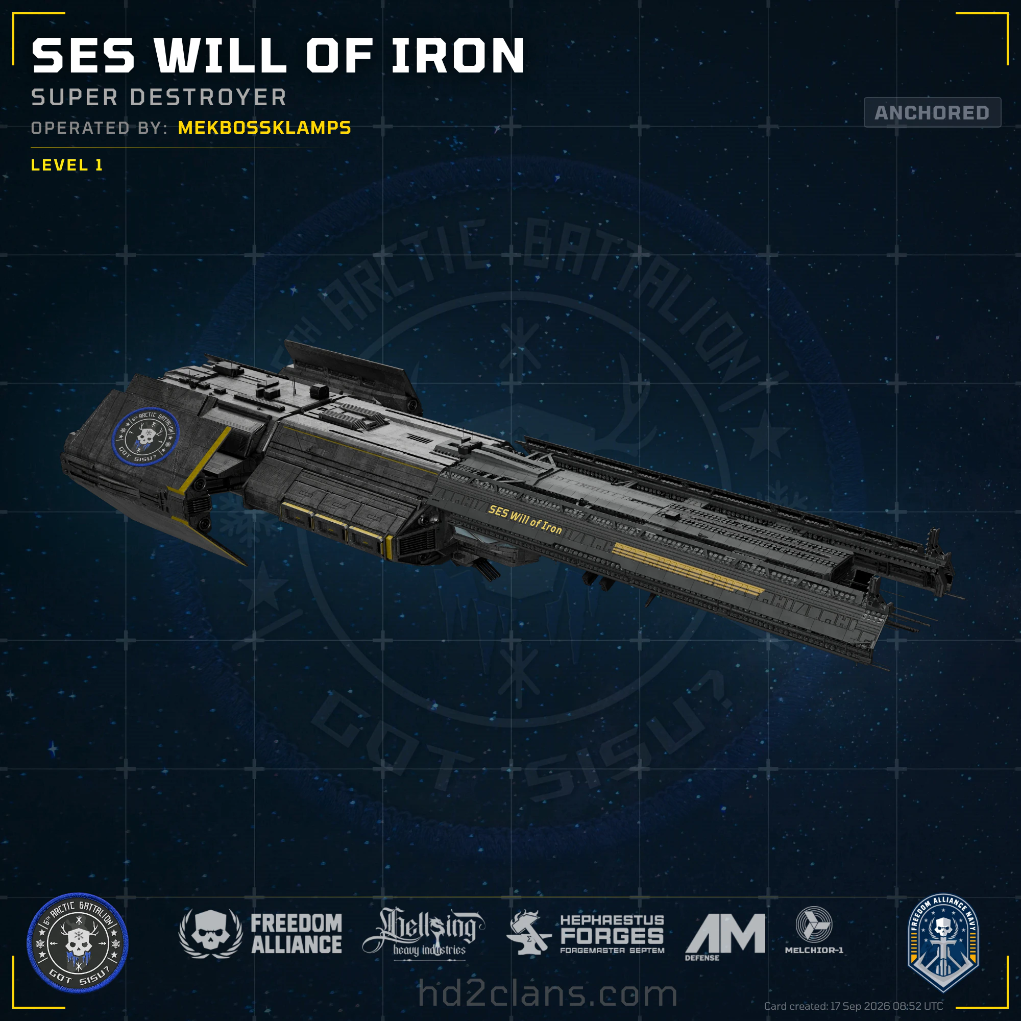 SES Will of Iron