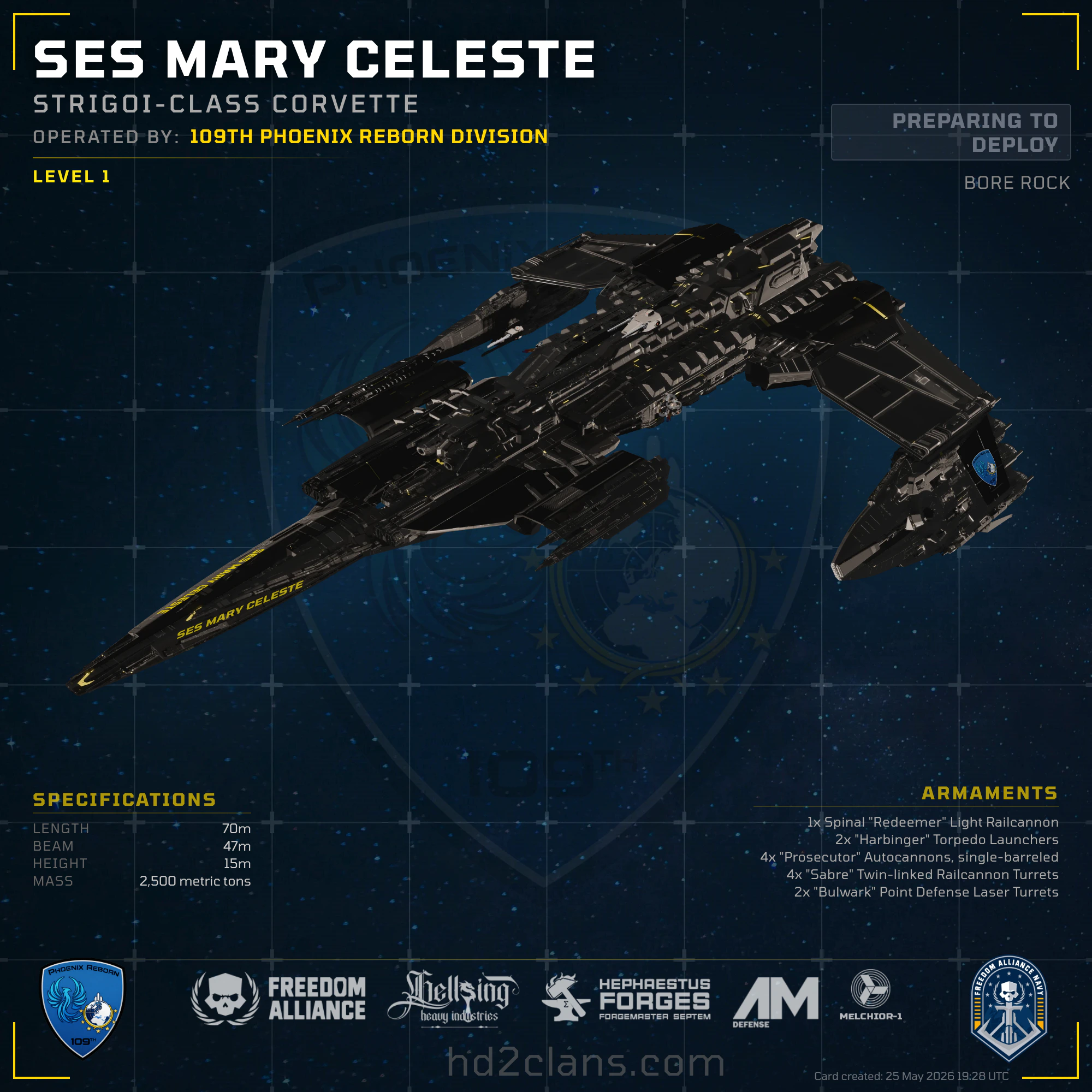 SES Mary Celeste