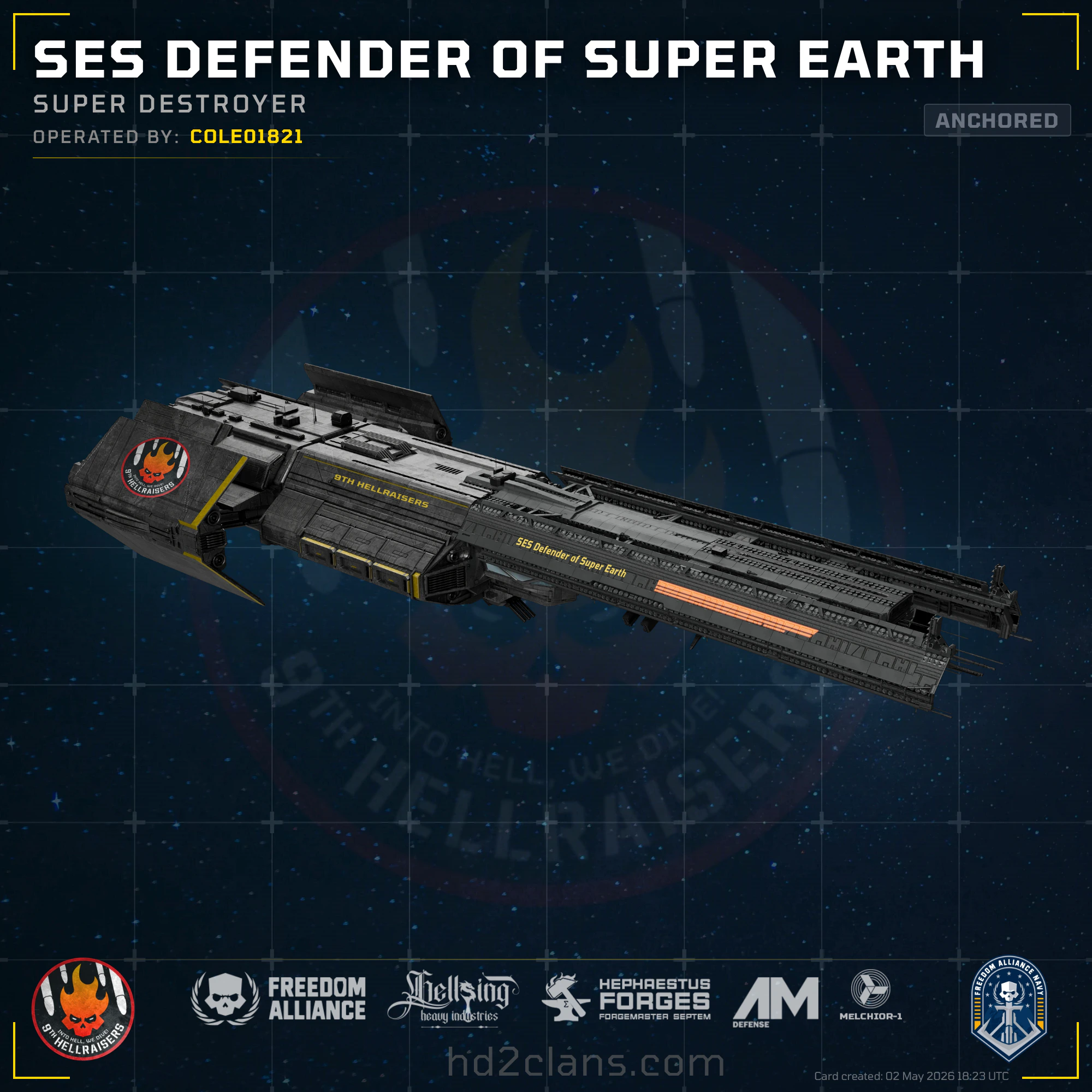SES Defender of Super Earth