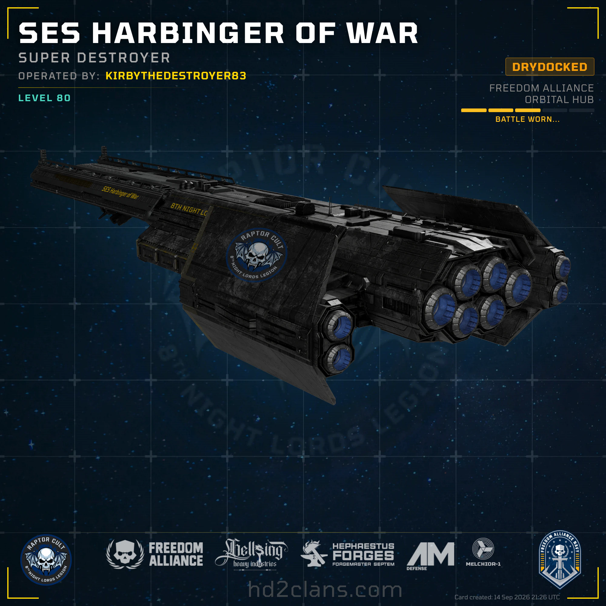 SES Harbinger of War