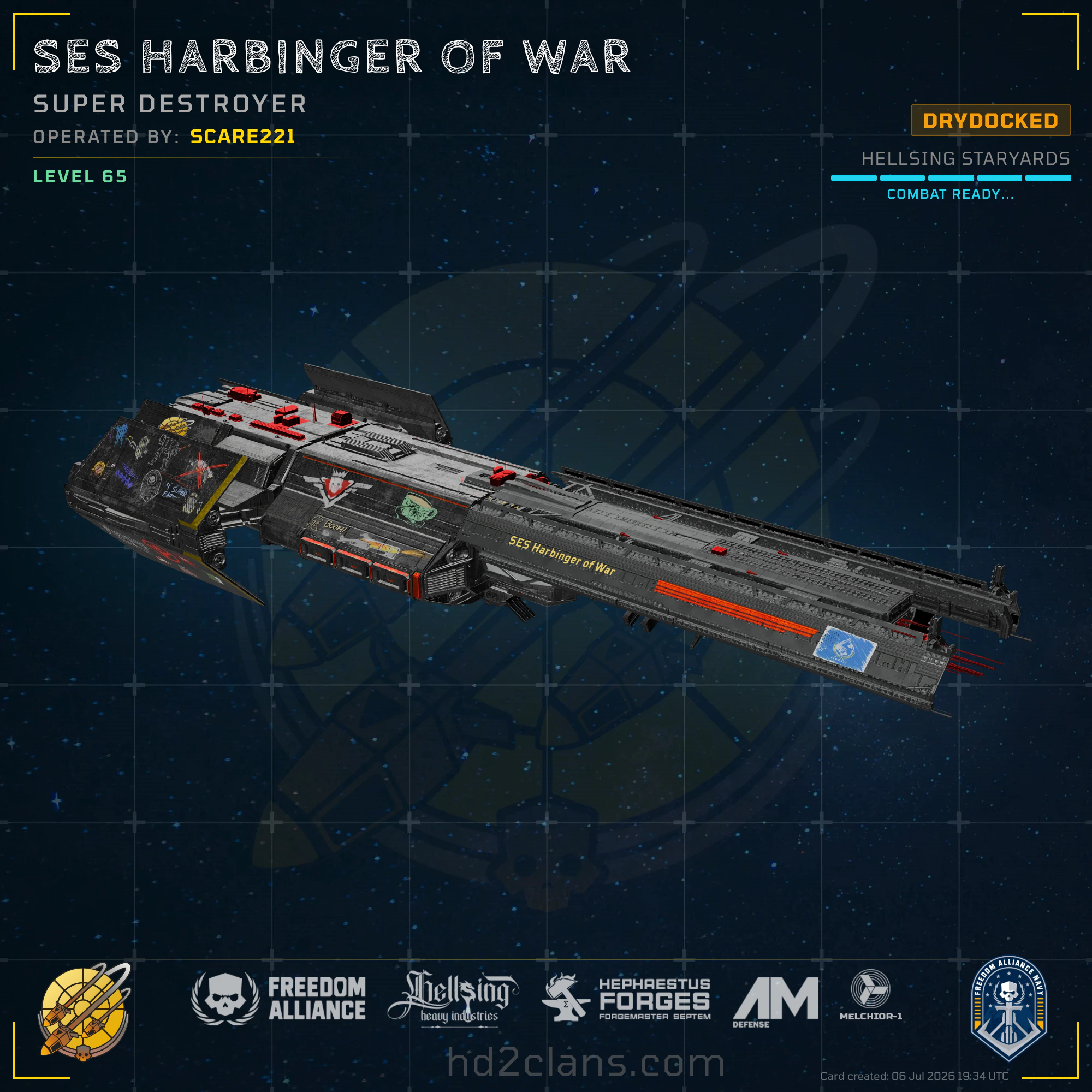 SES Harbinger of War