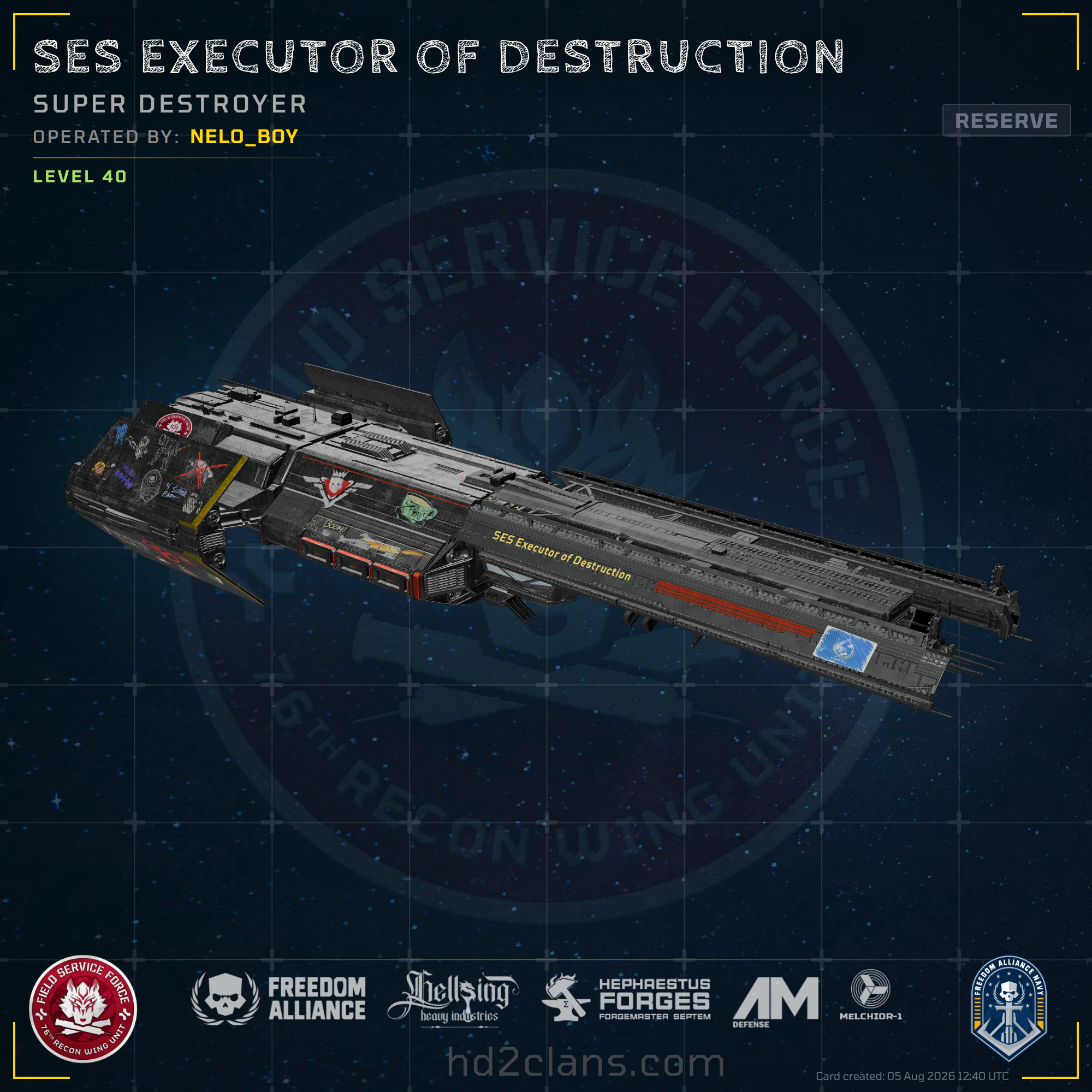 SES Executor of Destruction