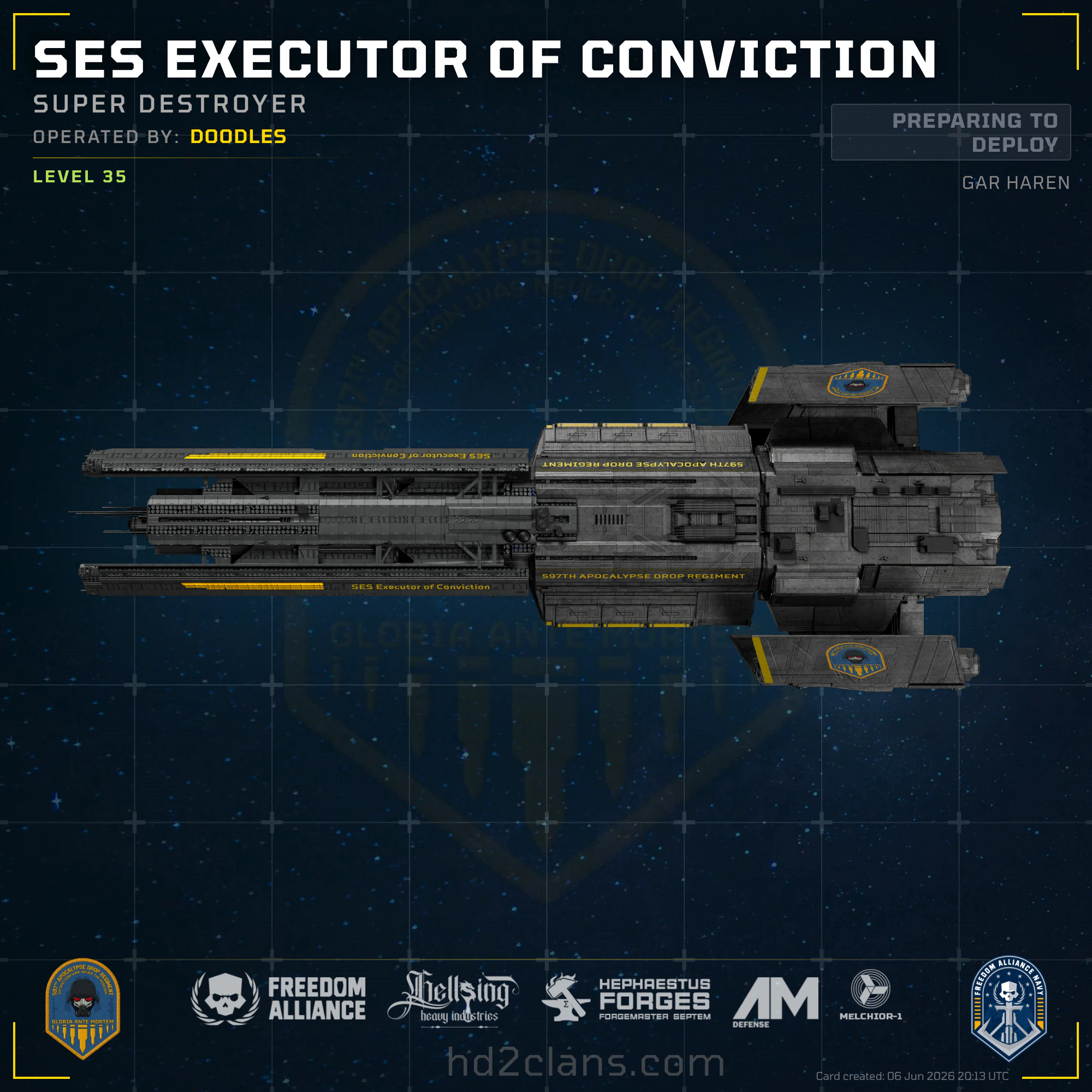 SES Executor of Conviction