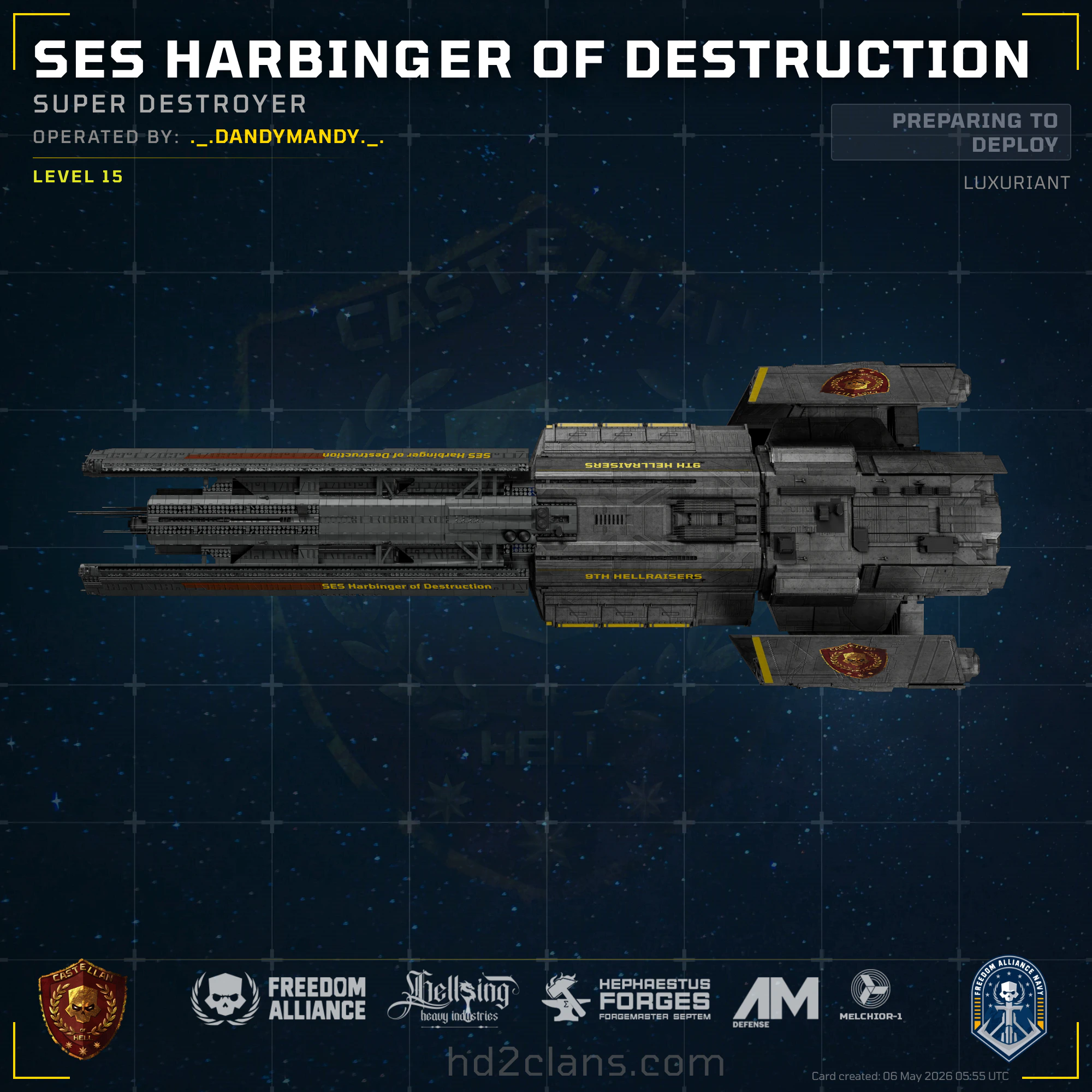 SES Harbinger of Destruction
